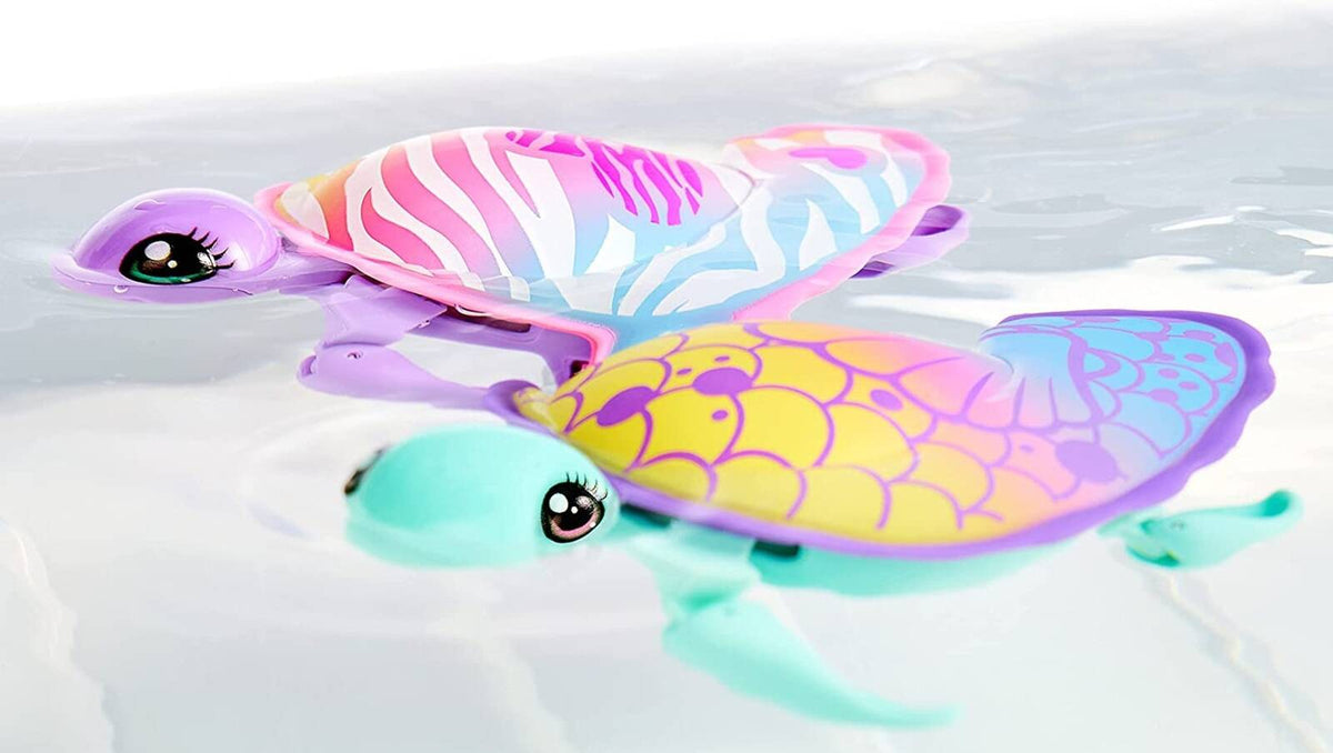 INTERACTIVE TURTLE LITTLE LIVE PETS FLOATS GOES TO BATH TUB Color multicolor