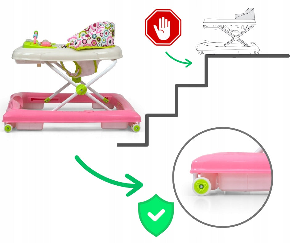 INTERACTIVE WALKER FOR CHILDREN PUSHER RIDER FOLDING SOUND Milly Mally Manufacturer code 3760