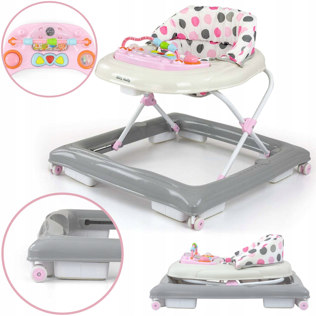 INTERACTIVE WALKER FOR CHILDREN PUSHER RIDER FOLDING SOUND Milly Mally