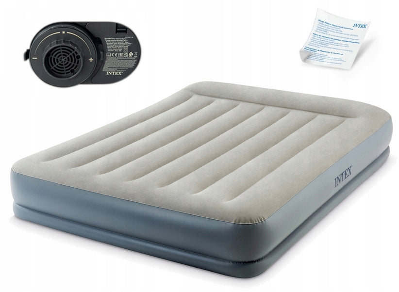 INTEX 64118 ND INFLATABLE MATTRESS PUMP 152x203x30 cm BED