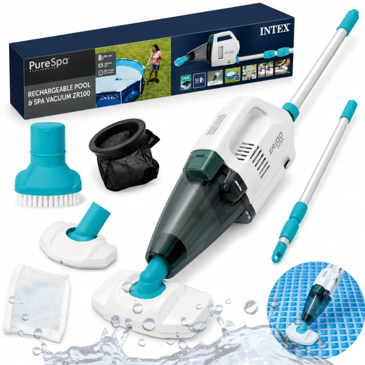 INTEX CORDLESS POOL HANDHELD WALL VACUUM CLEANER