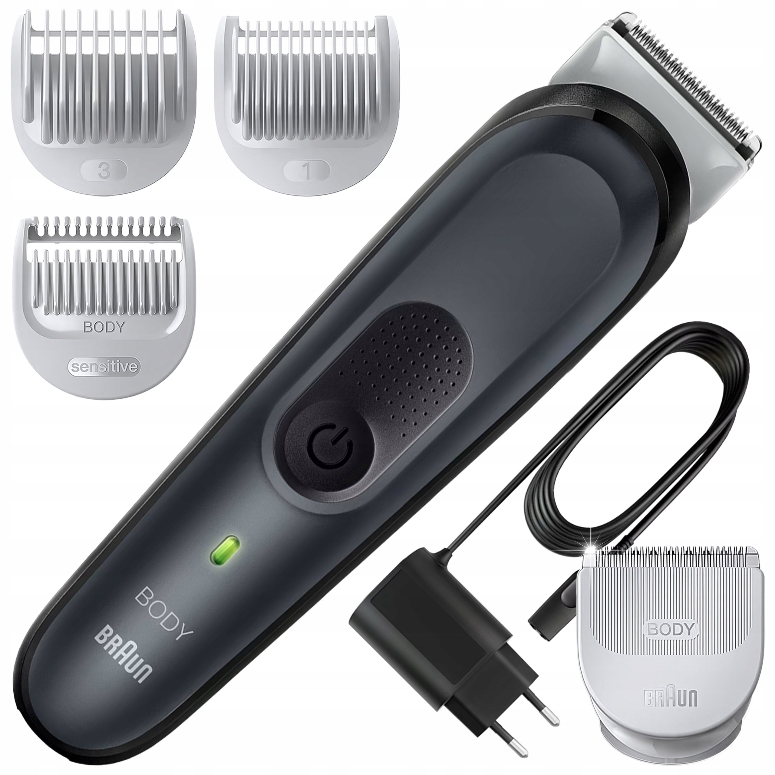 INTIMATE AREA BODY TRIMMER BRAUN BODY BG3 LED HAIR BEARD SHAVER Packaging status original