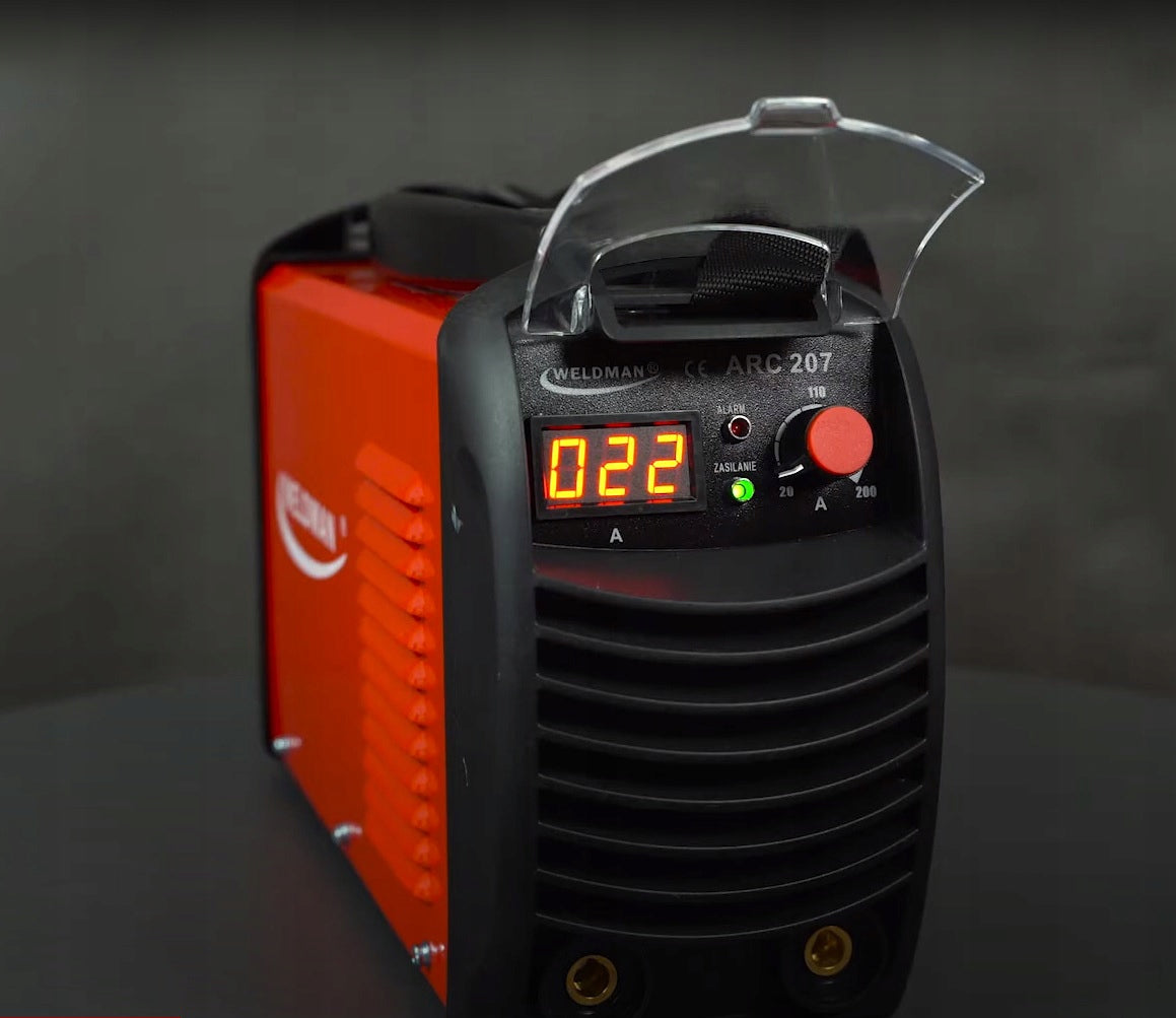 INVERTER ELECTRODE WELDING MACHINE WELDMAN ARC 207 TIG MMA 230V 200A SUITCASE Manufacturer code spawarka inwertorowa MMA 103 014