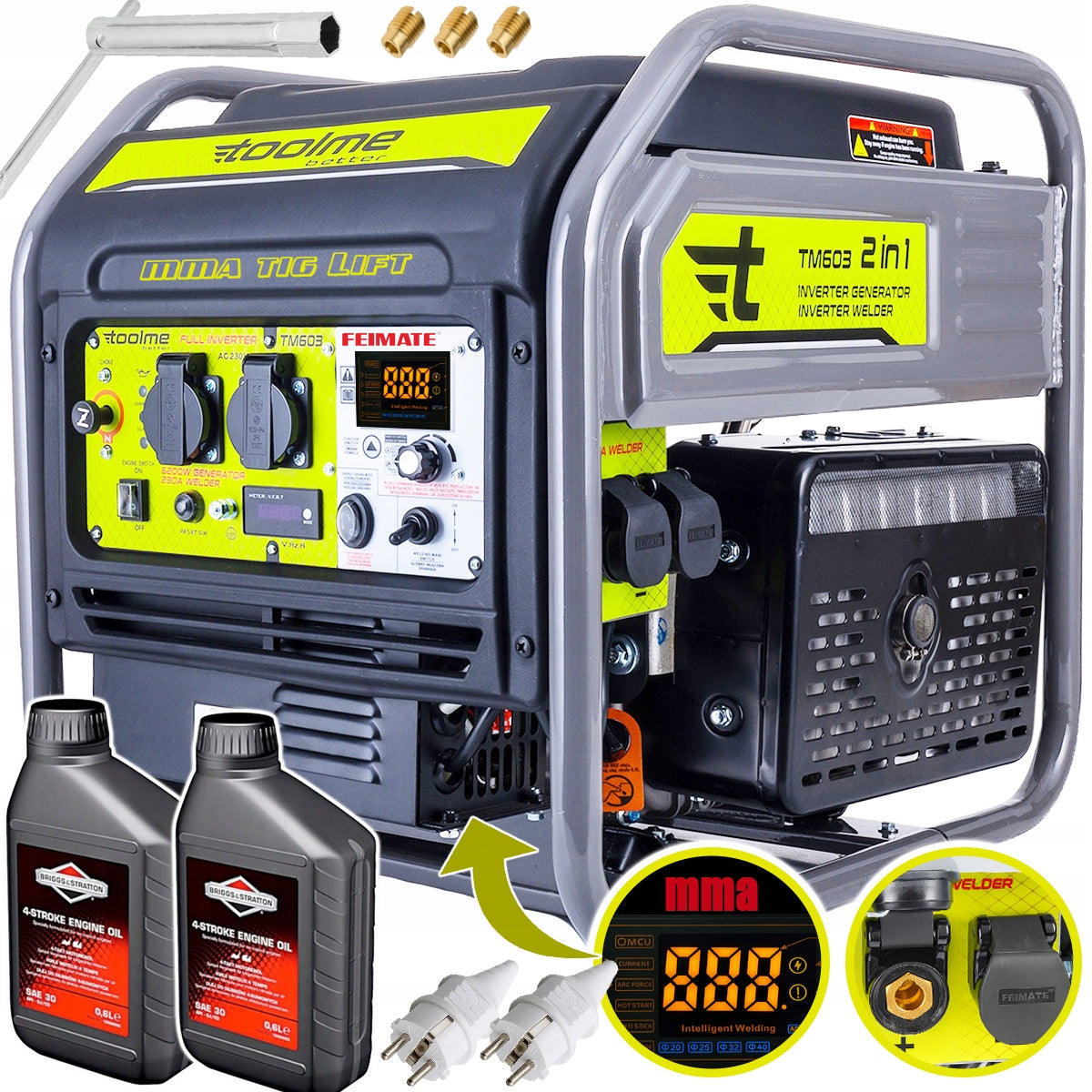 INVERTER GENERATOR SET Silent Copper AVR TOOLME TM603 WELDER