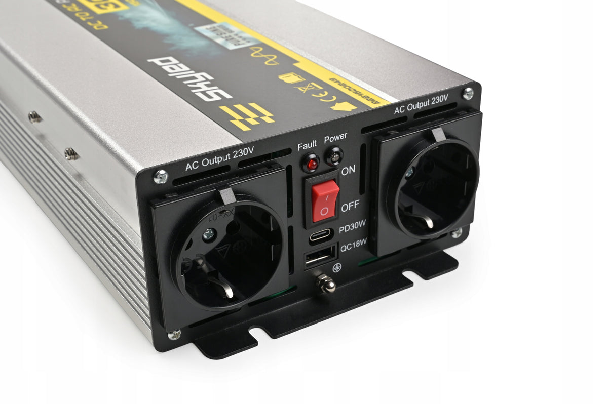 INVERTER TIR MOTORHOME 1500W 24V / 230V FULL SINE, USB, REMOTE CONTROL Packaging status original