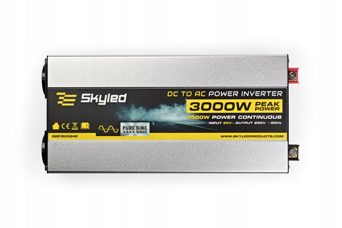 INVERTER TIR MOTORHOME 1500W 24V / 230V FULL SINE, USB, REMOTE CONTROL