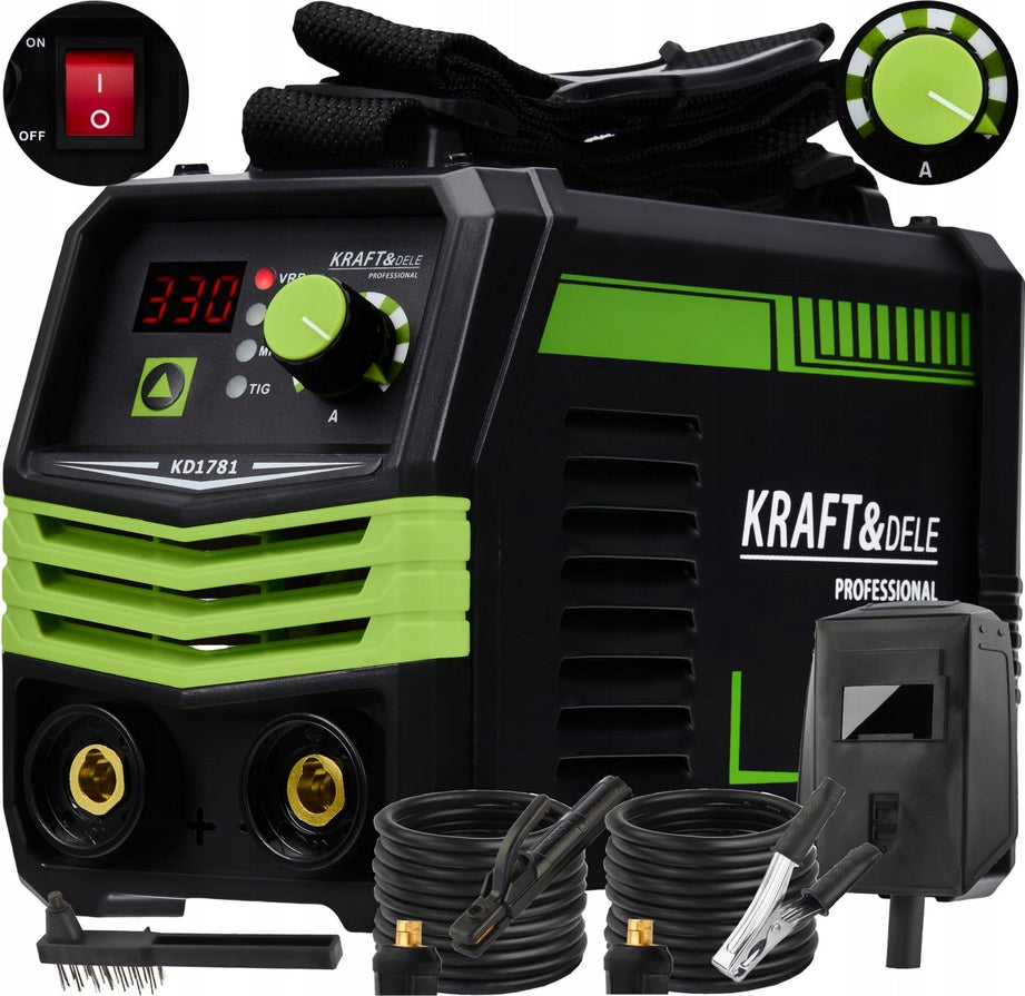 INVERTER WELDER 330A MMA TIG LIFT VRD 230V/50Hz SET + MASK STRONG