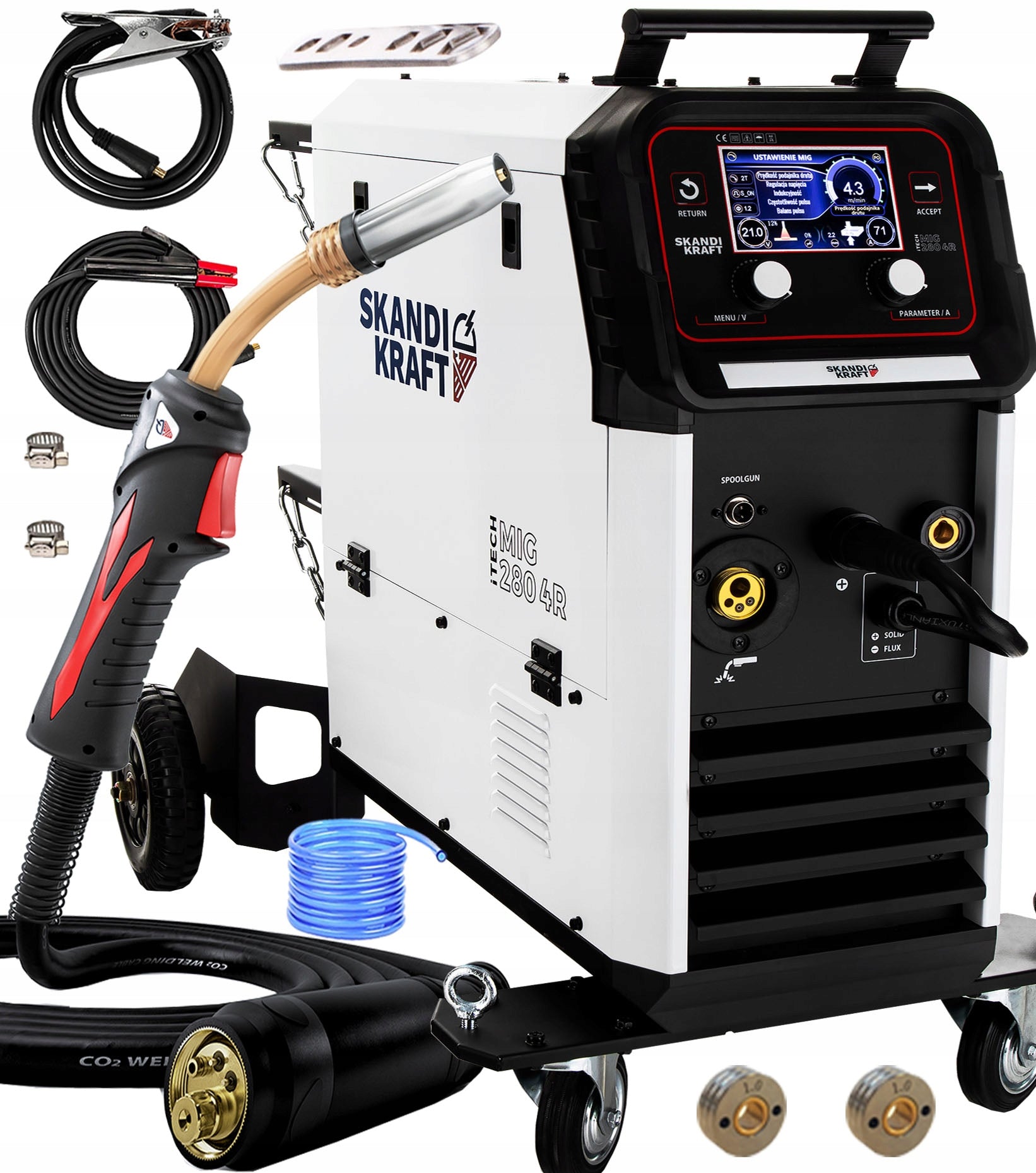 INVERTER WELDER MIGOMAT SKANDI KRAFT iTECH MIG 280 4R 280A 230V 400V