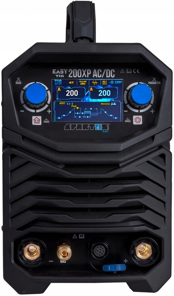 INVERTER WELDER TIG HF ALU SPARTUS 200 SP AC/DC 200A remote control Manufacturer code EASYTIG200XPACDC-PAK-17-10K-4