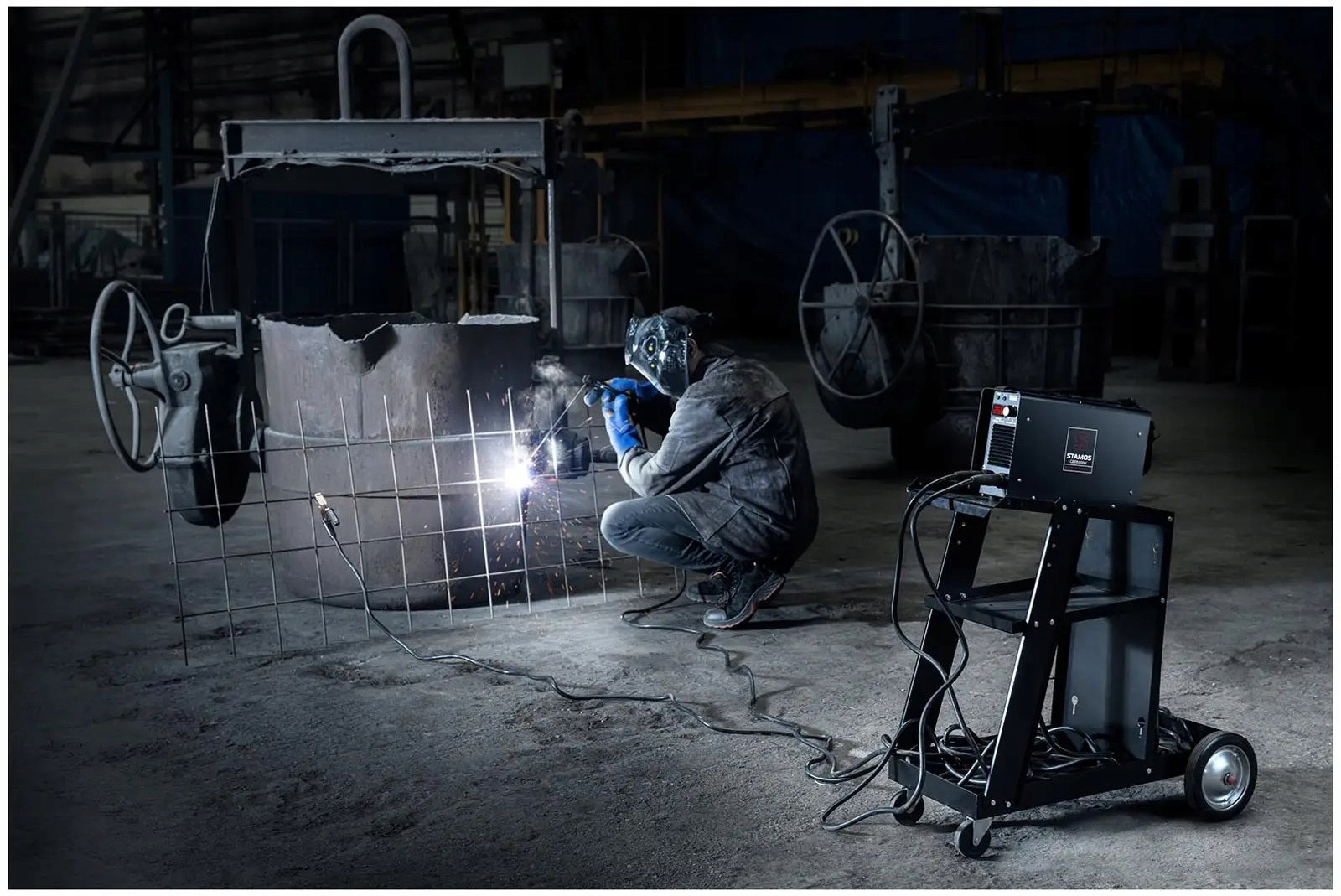 INVERTER WELDING MACHINE 250 A - 230 V - IGBT STAMOS S-MMA-250PI.2 10020228 Maximum electrode diameter 5 mm