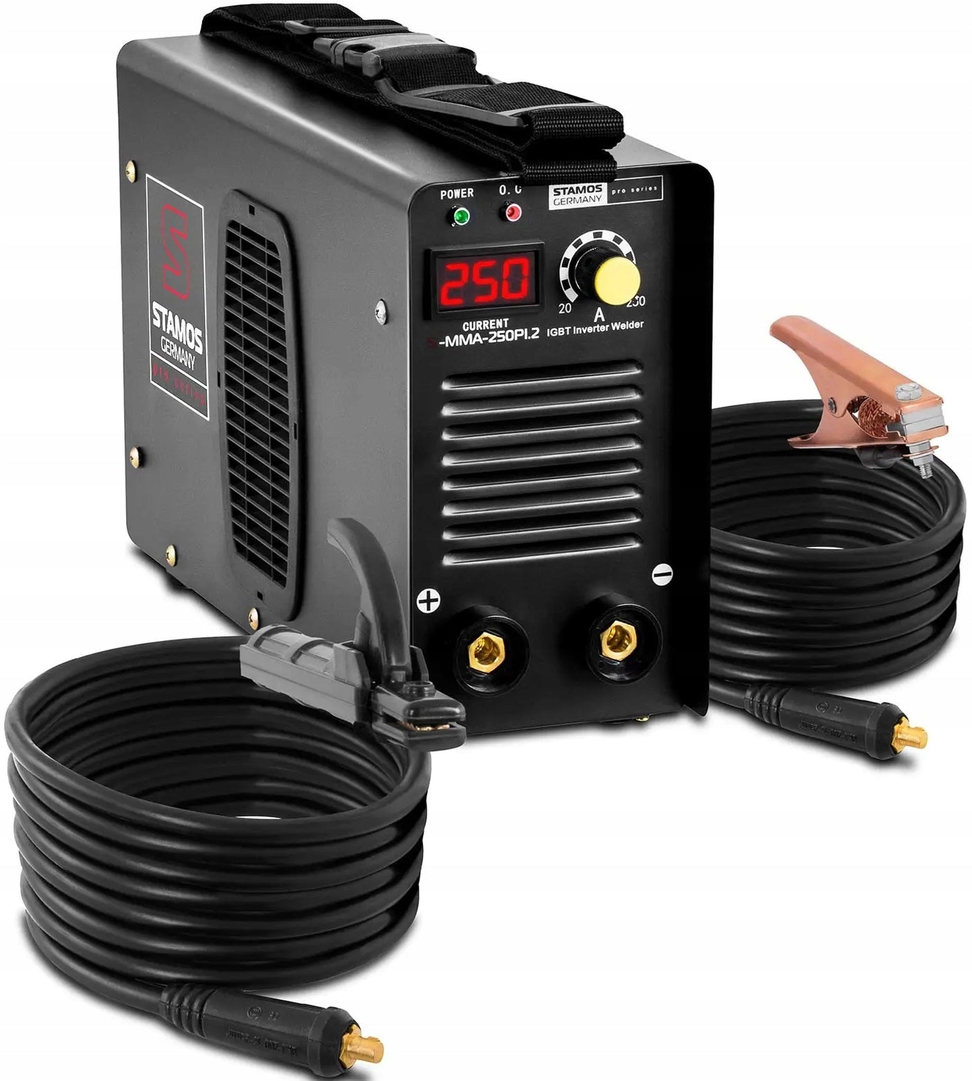 INVERTER WELDING MACHINE 250 A - 230 V - IGBT STAMOS S-MMA-250PI.2 10020228 Packaging status original
