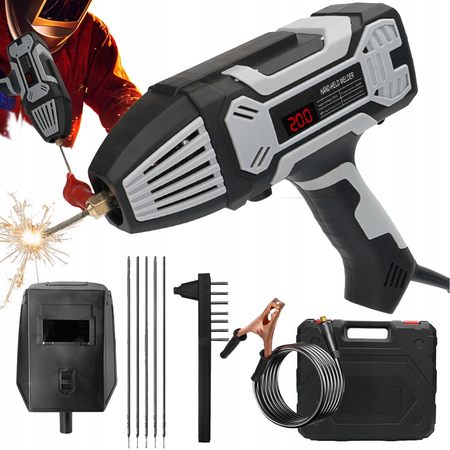 INVERTER WELDING MACHINE 250A WIRE 1.8M PLUG EU COOLING OVERHEATING