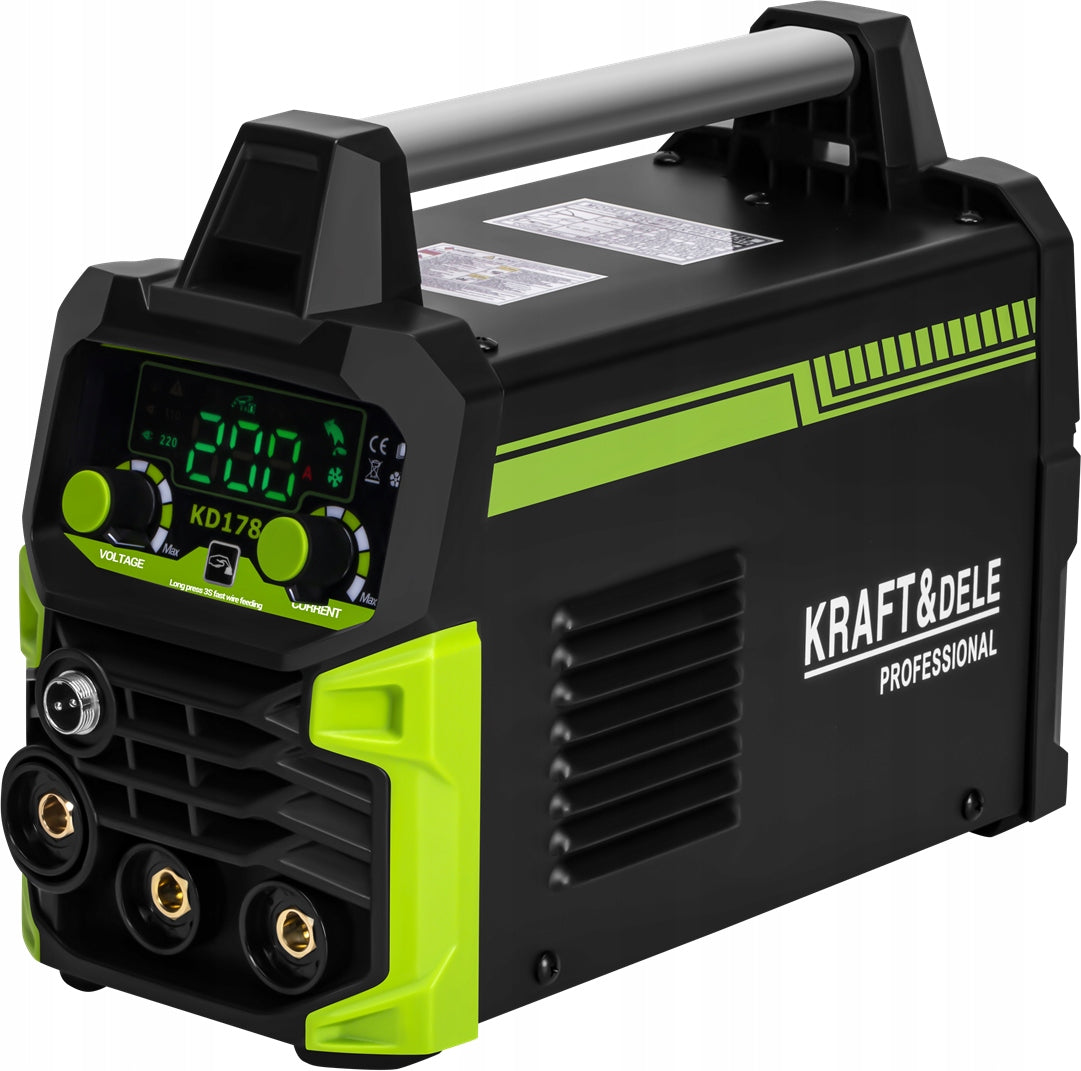 INVERTER WELDING MACHINE IGBT MIG FLUX MMA TIG LIFT 200A KRAFTDELE KD1786 Manufacturer code KD1786