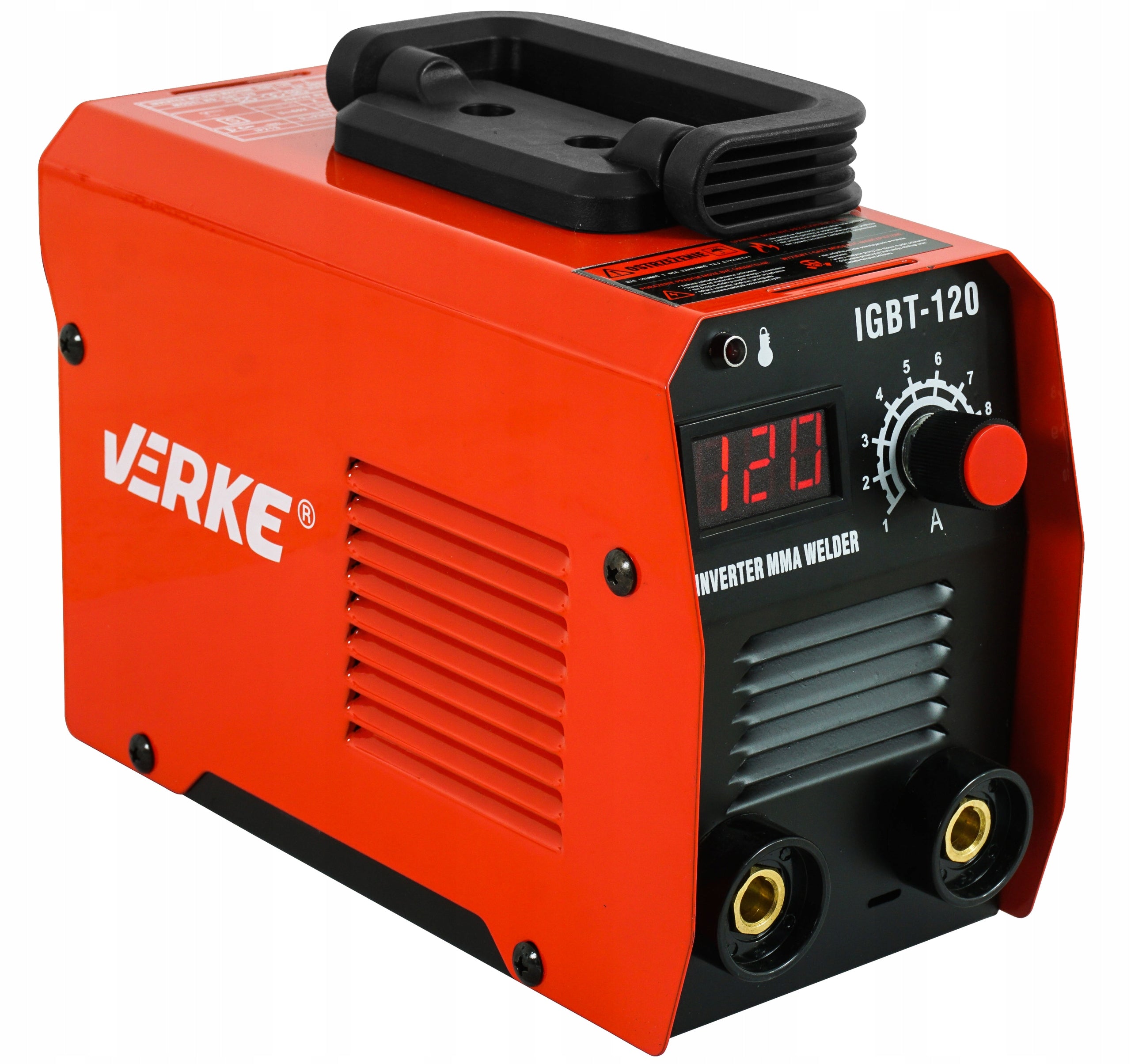 INVERTER WELDING MACHINE INVERTER 120A LCD MMA IGBT BRUSH SET Brand Verke