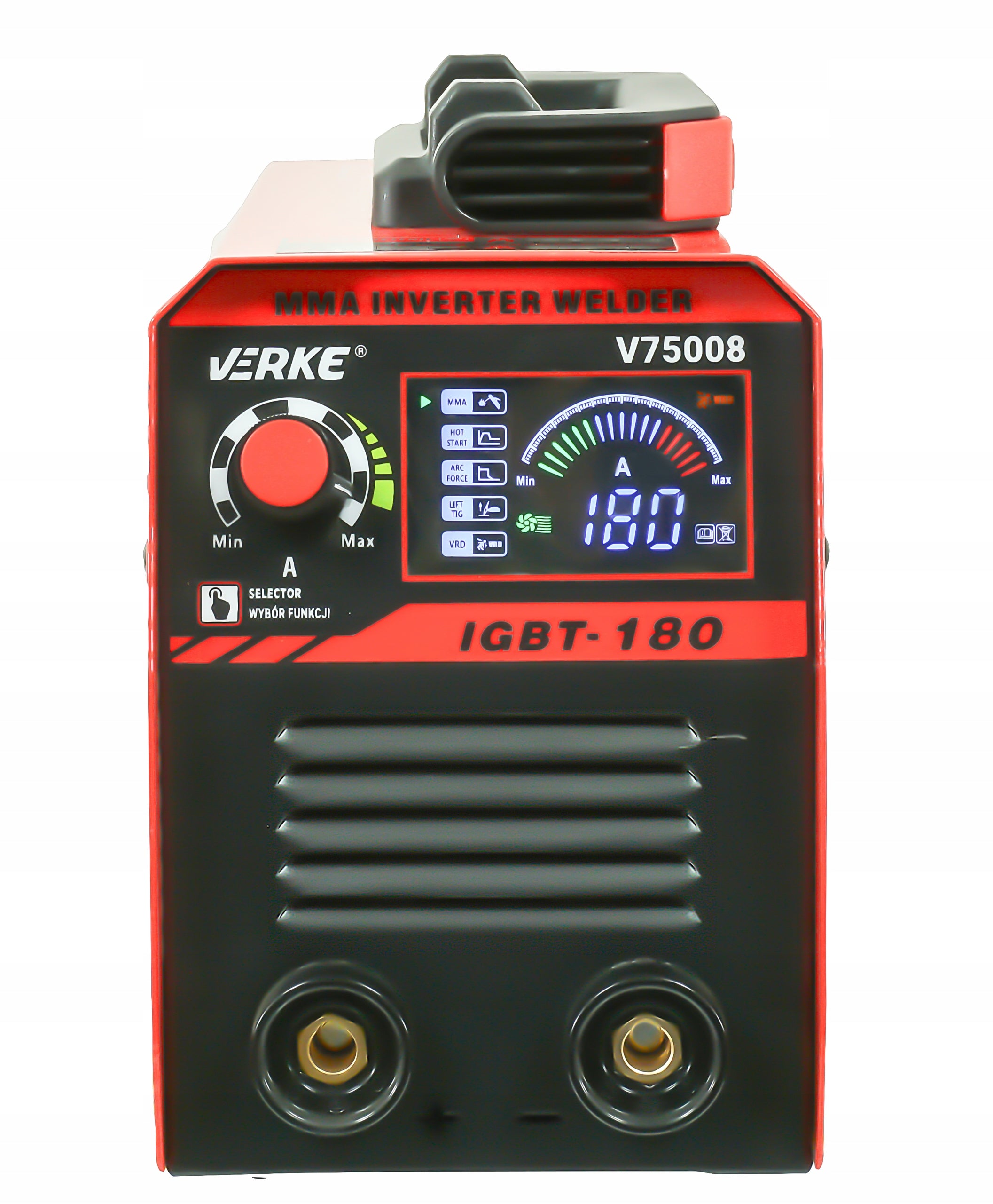 INVERTER WELDING MACHINE INVERTER 180A LCD MMA IGBT MASK BRUSH SET Brand Verke