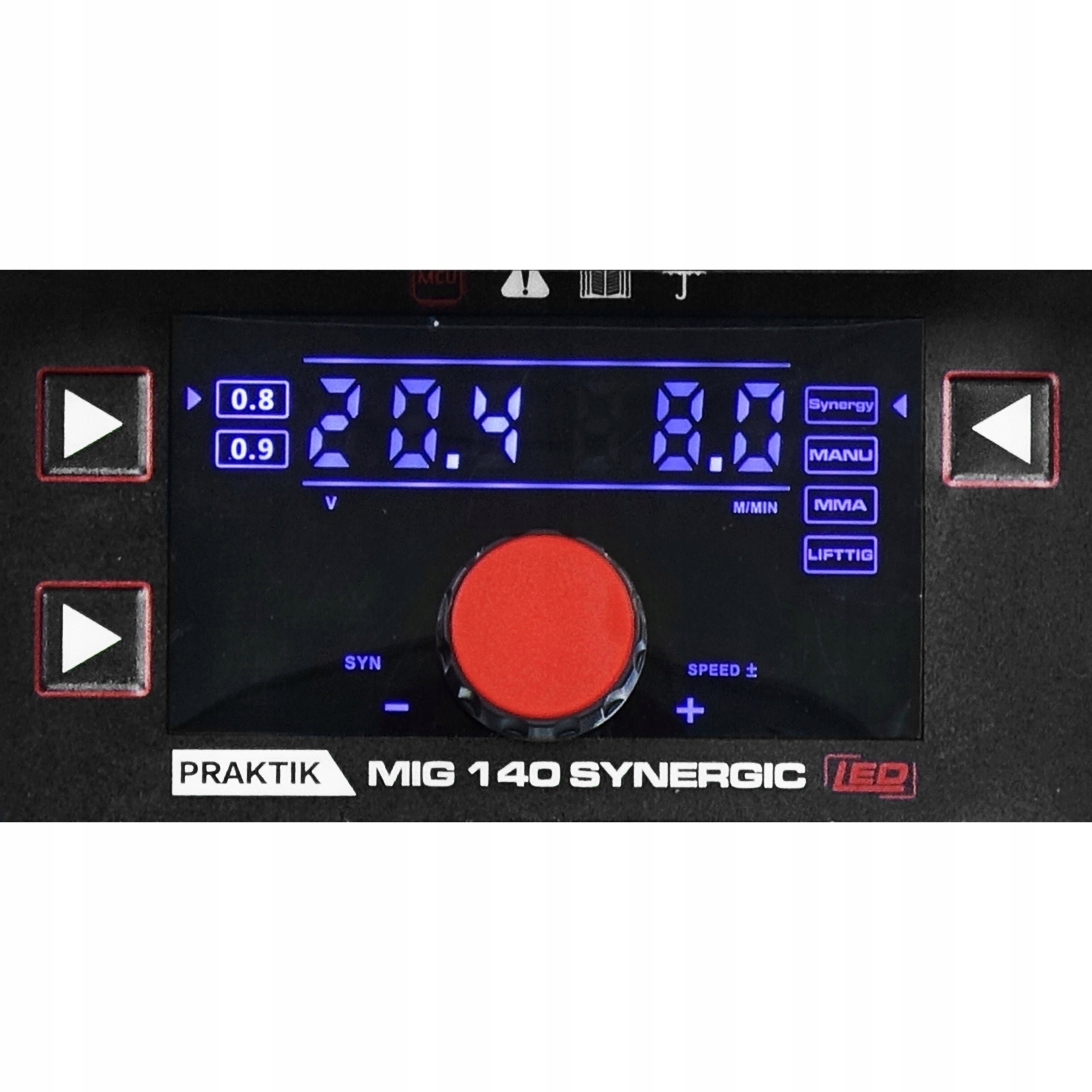 INVERTER WELDING MACHINE INVERTER IDEAL PRAKTIK MIG 140 SYNERGY FLUX MMA TIG Welding methods MIG/MAG MMA TIG