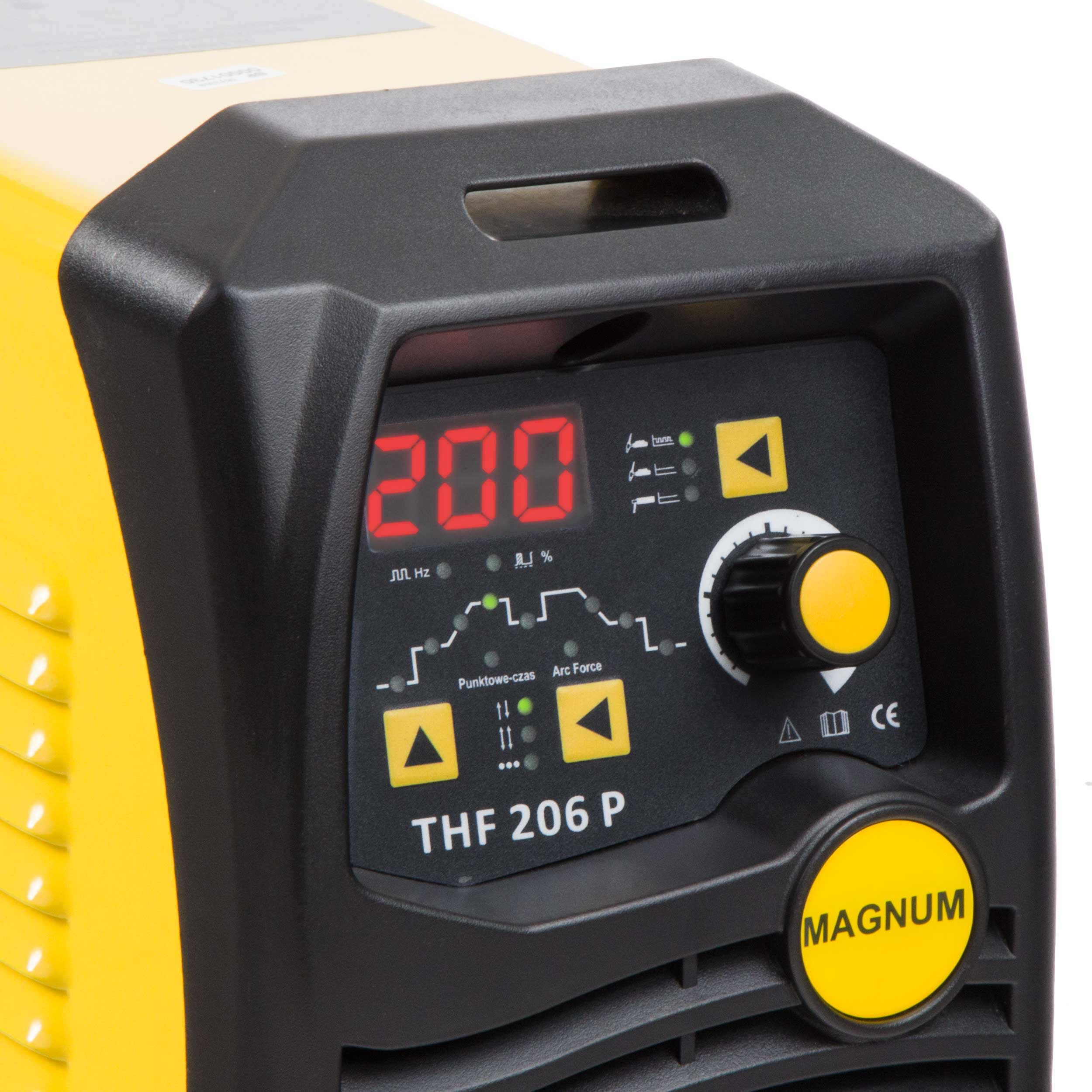 INVERTER WELDING MACHINE MAGNUM THF 206P MMA TIG DC PULSE 230V 200A IGBT HF 4T Brand Magnum