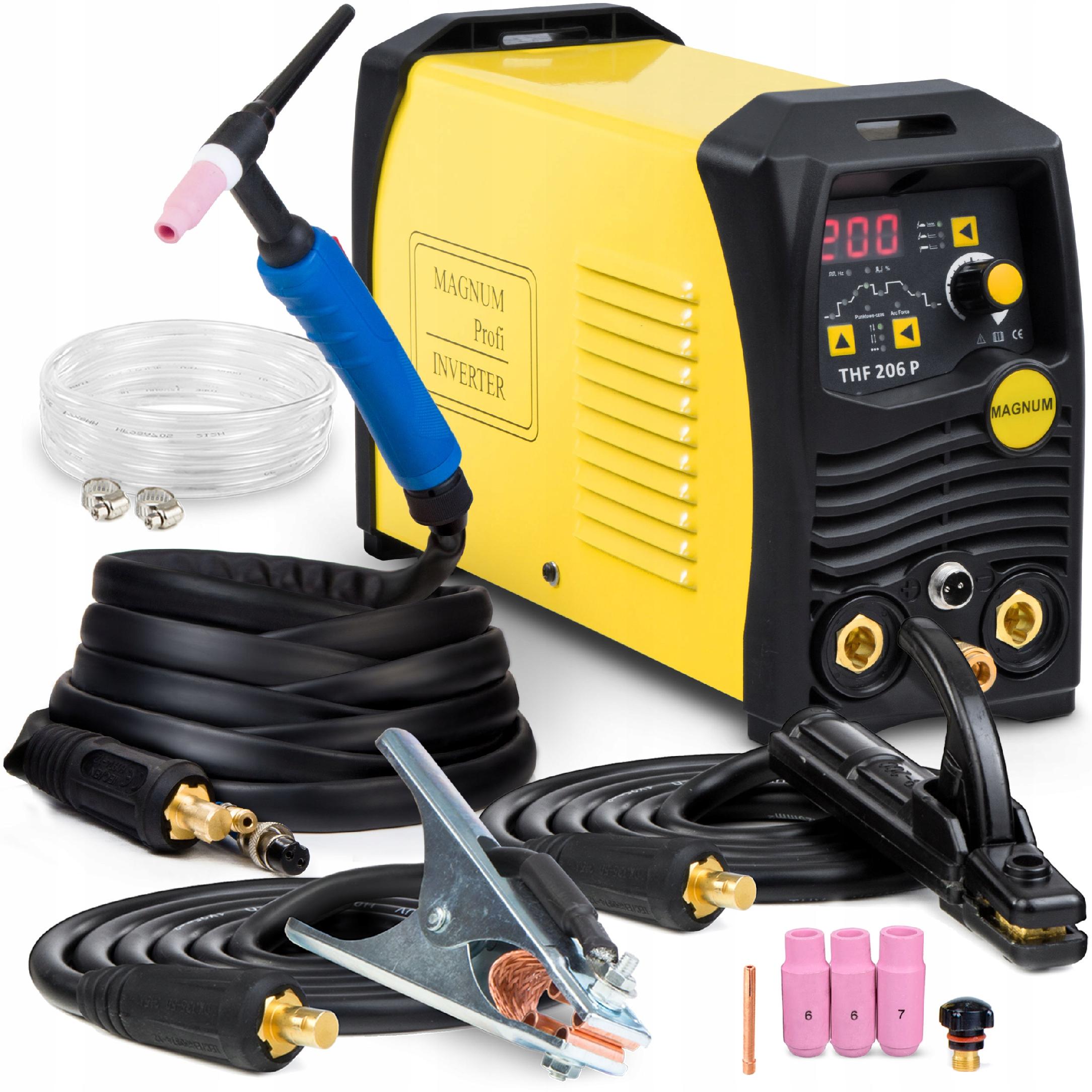 INVERTER WELDING MACHINE MAGNUM THF 206P MMA TIG DC PULSE 230V 200A IGBT HF 4T