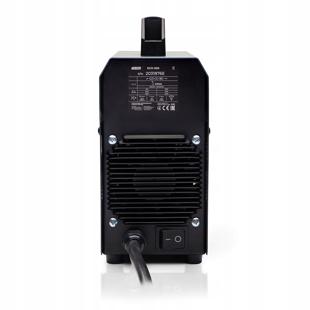 INVERTER WELDING MACHINE PATON ECO 200 A MMA TIG LIFT ELECTRODE ARC Power consumption 6.9 kVA