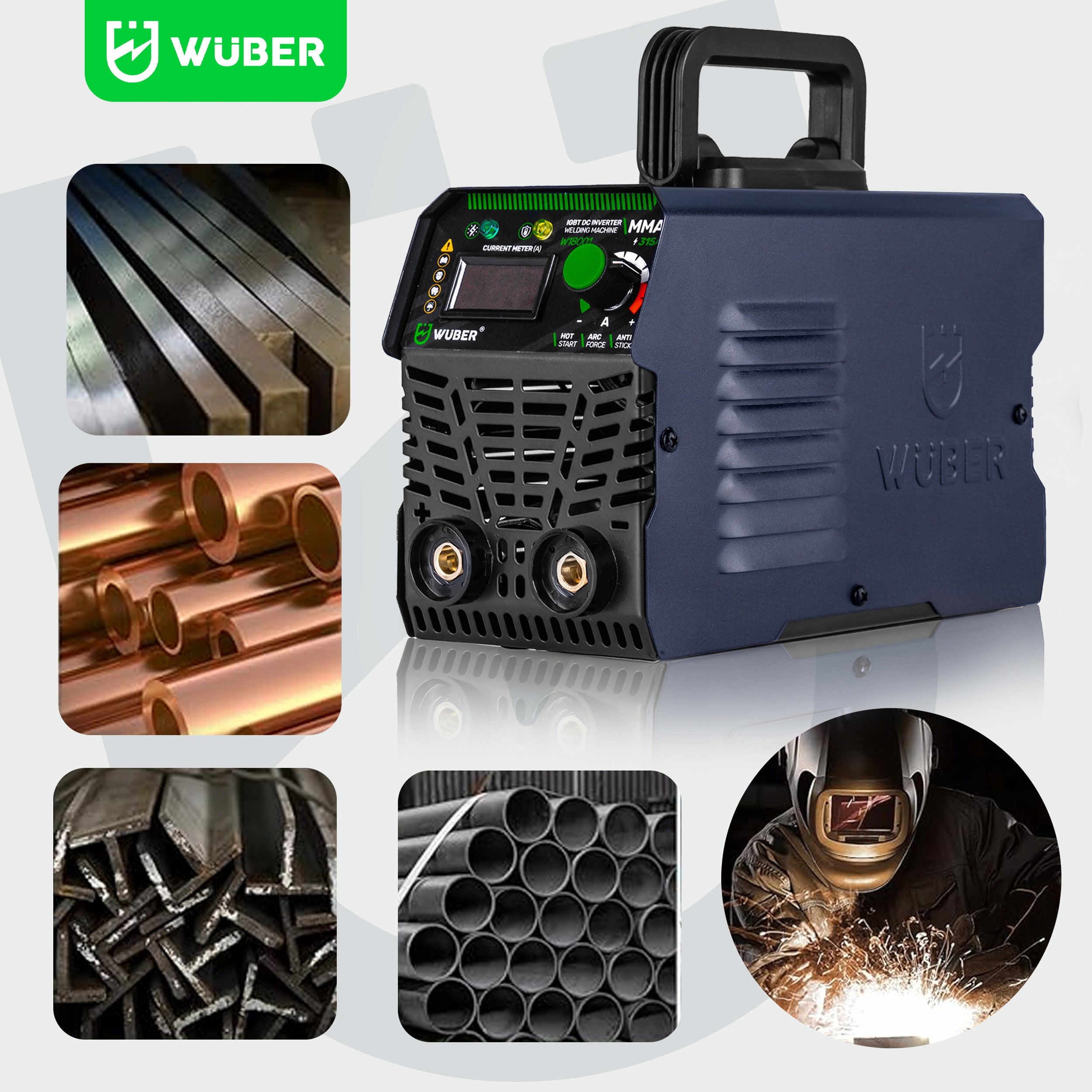 INVERTER WELDING MACHINE STRONG IGBT MMA HOT START ANTI STICK 315A Supply voltage (V) 230