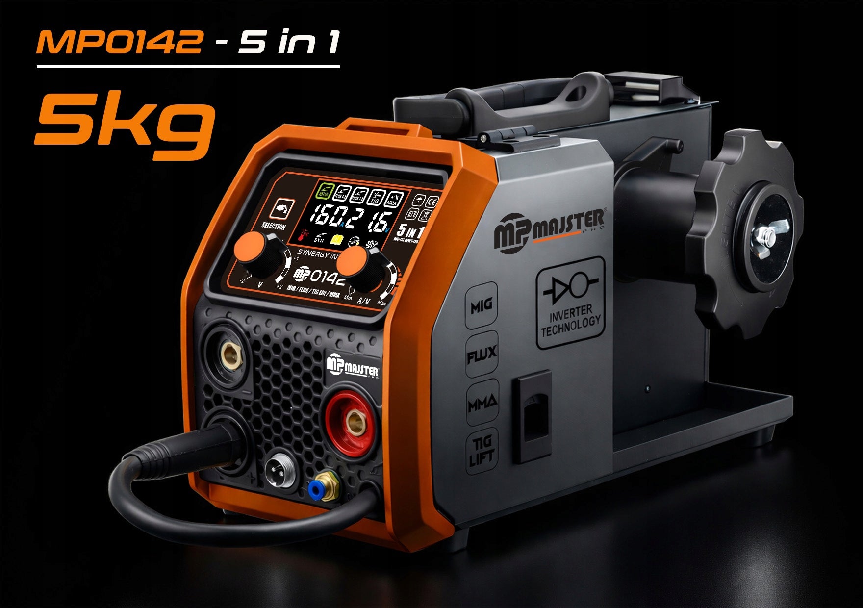 INVERTER Welder MIGOMAT IGBT FLUX MIG MAG MMA 160A MP0142 POWERFUL 5KG Packaging status original