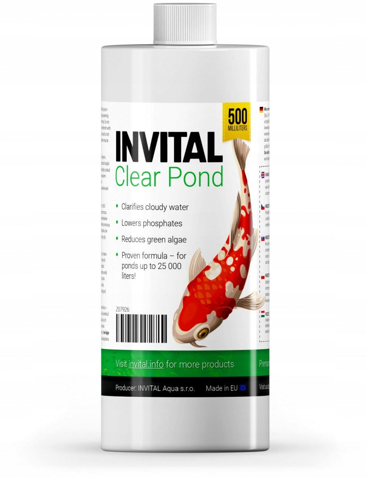 INVITAL Clear Pond 500 ml against green water, water purification