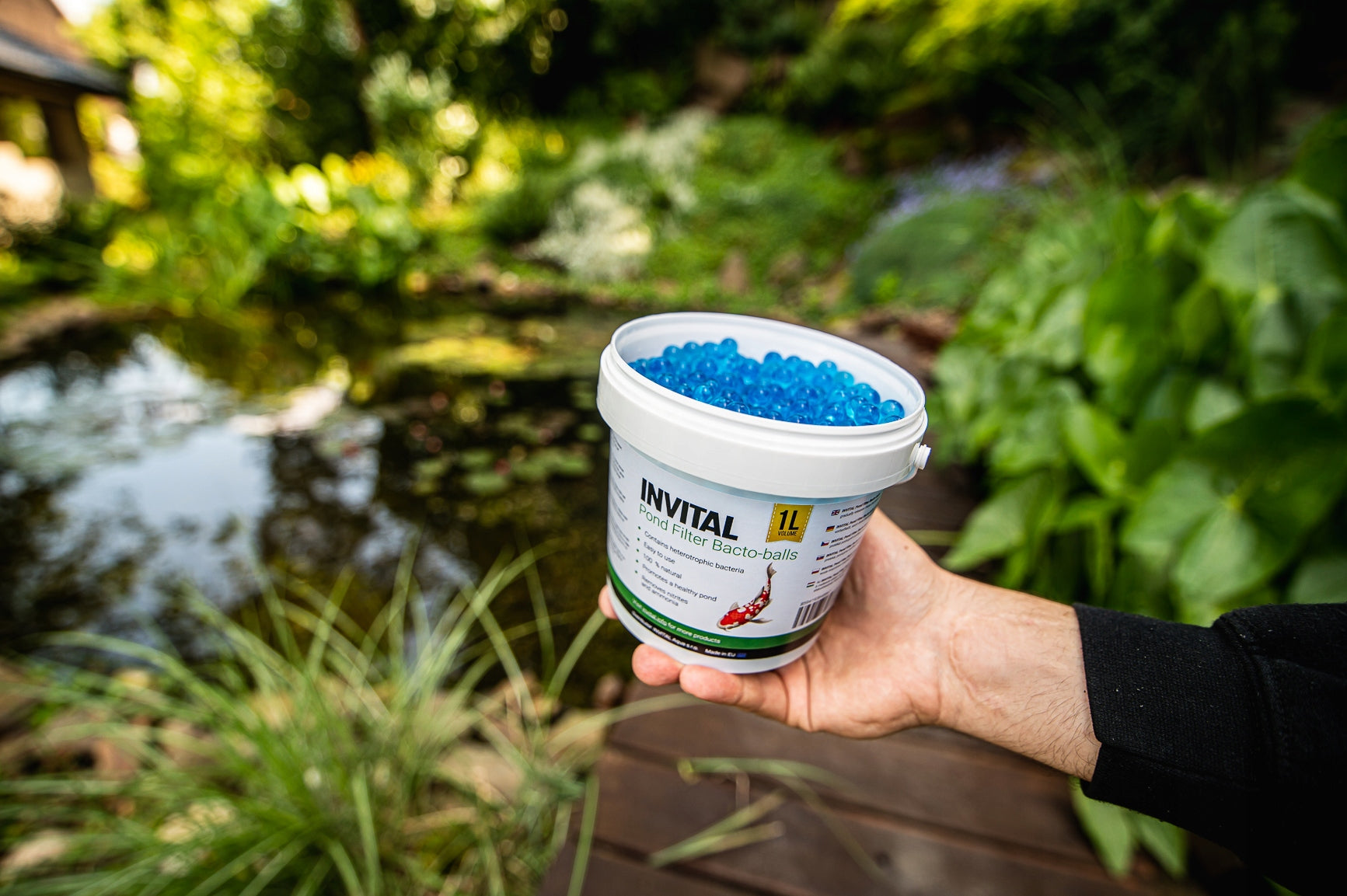 INVITAL Pond Filter Bacto-balls 1l bacterial balls for filter/water pond Brand Invital