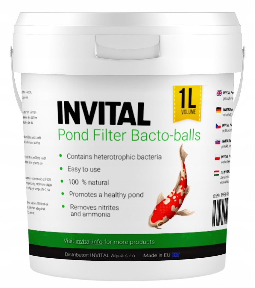INVITAL Pond Filter Bacto-balls 1l bacterial balls for filter/water pond