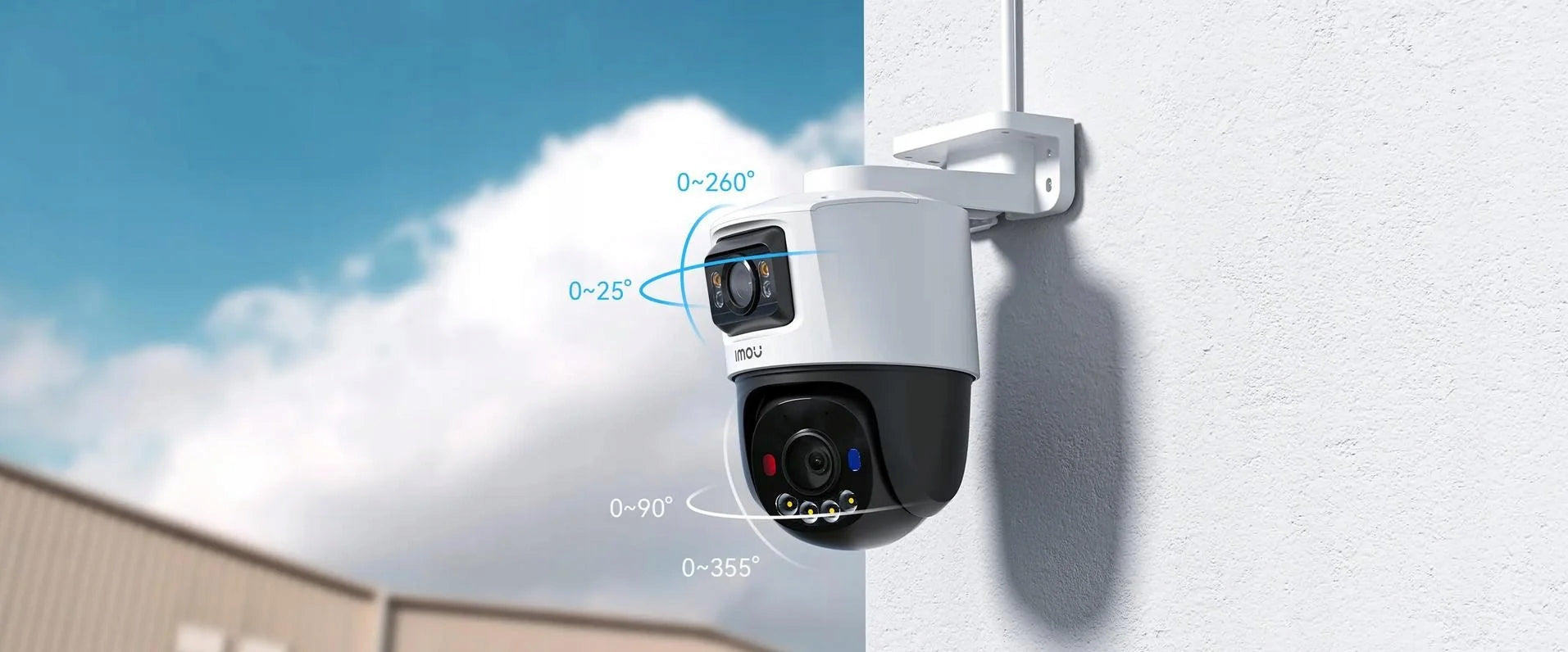 IP Camera Imou PoE IPC-PS70FP-10M0 10MP (5MP+5MP) Dual PT Model IPC-PS70FP-10M0