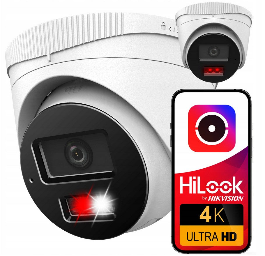 IP SURVEILLANCE KIT 8MP 4 CAMERAS 4K POE HILOOK HIKVISION 2TB CCTV DRIVE Packaging status original