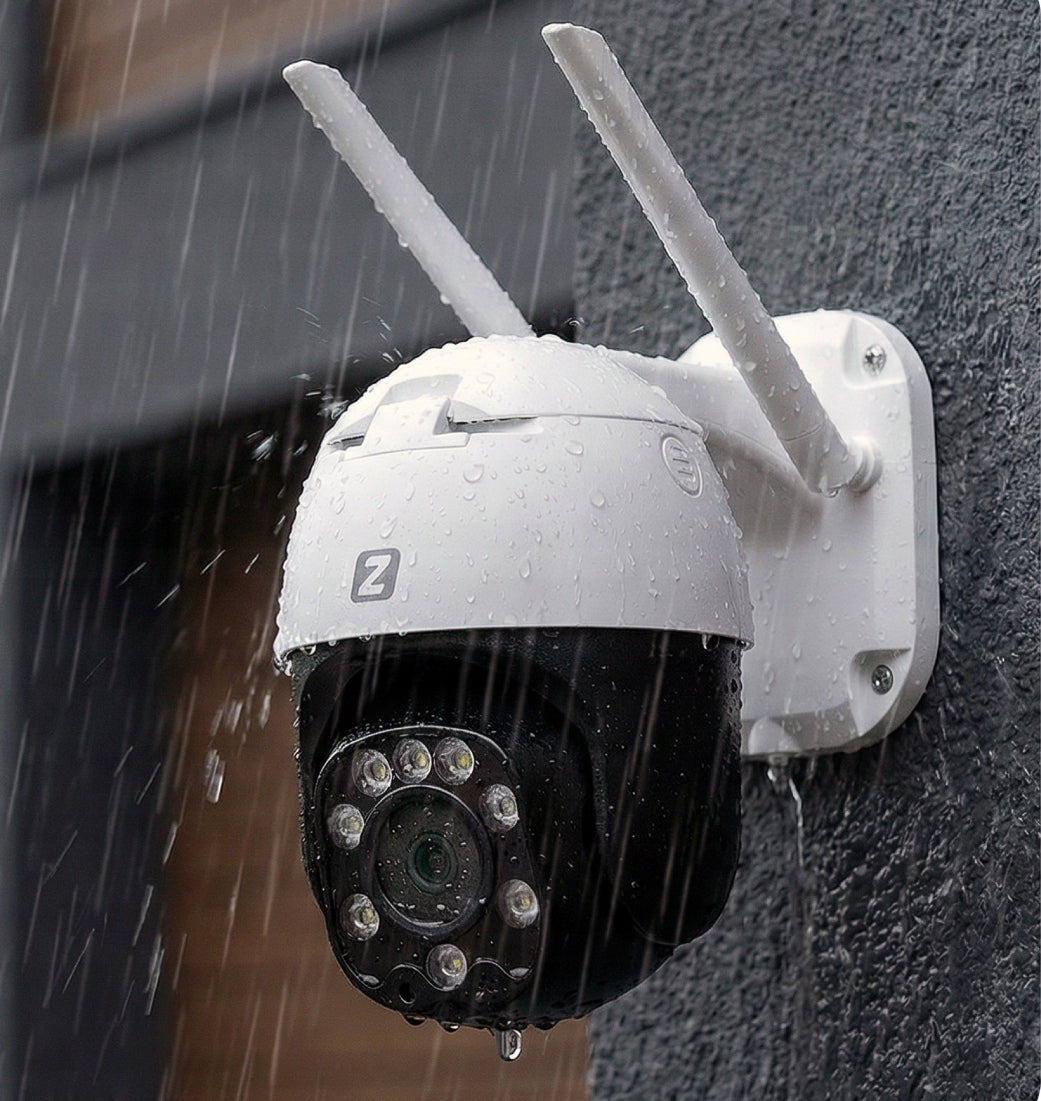 IP WIFI OUTDOOR CAMERA 5MPX ZOOM LED AI AUDIO P5 LIGHT Packaging status original