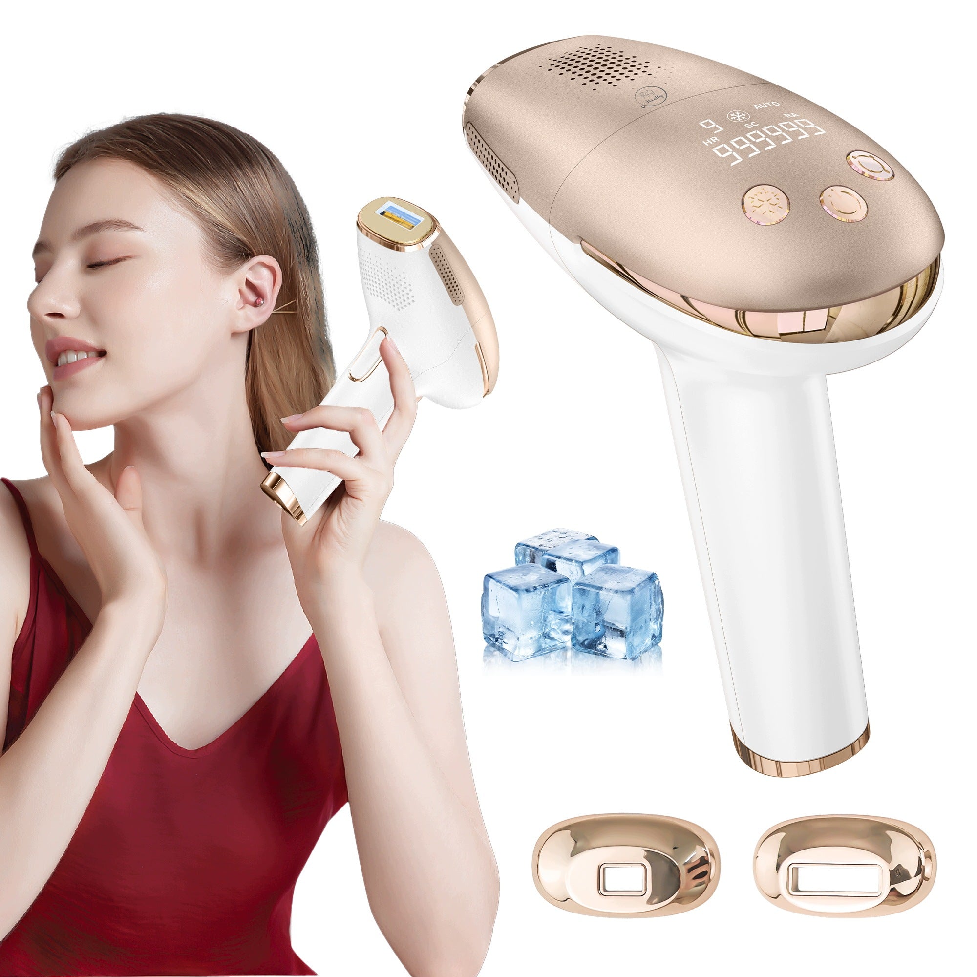 IPL EPILATOR FOR BODY HAIR LASER BIKINI LEGS HAIR REMOVAL PAINLESS GOLD Brand Heelly