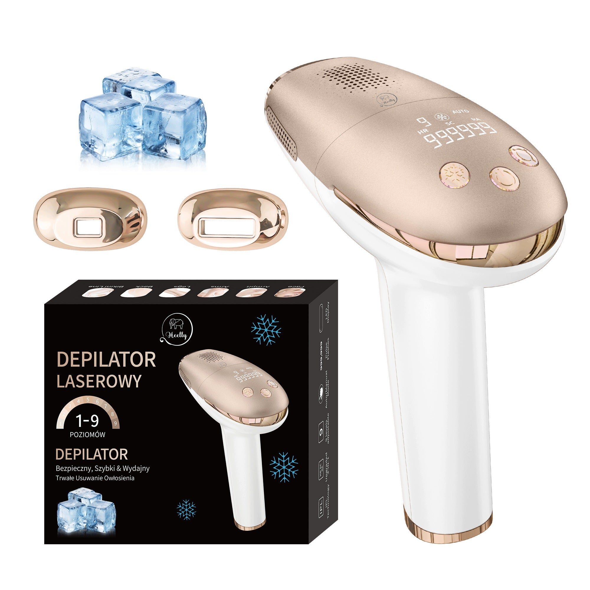 IPL EPILATOR FOR BODY HAIR LASER BIKINI LEGS HAIR REMOVAL PAINLESS GOLD