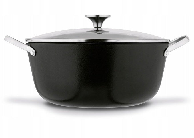 IRON POT Enameled LARGE 28cm Starke Pro Hanoi 5,6L INDUCTION GAS Brand Starke Pro