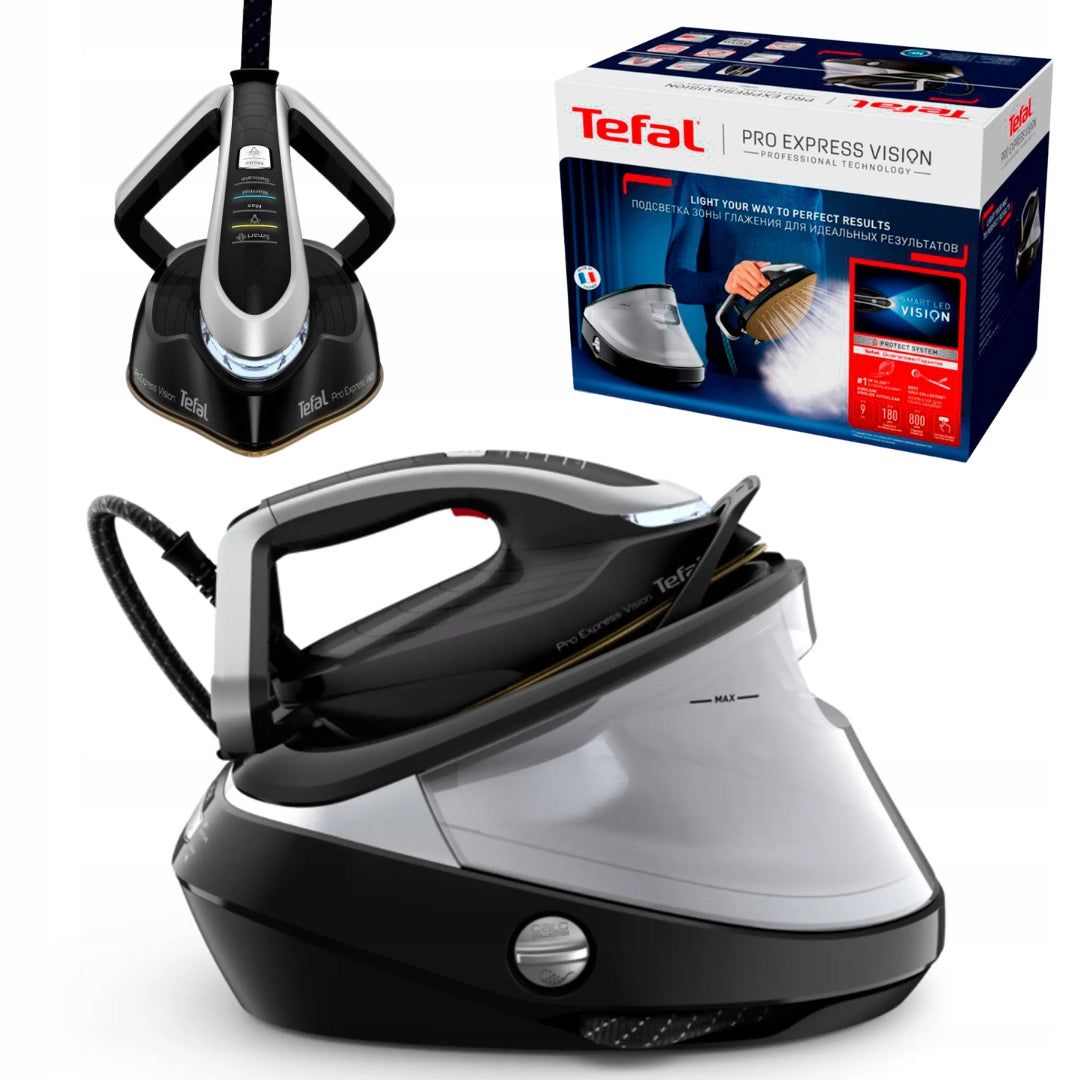 IRON WITH STEAM GENERATOR STATION TEFAL PRO EXPRESS VISION GV9821 3000W LED