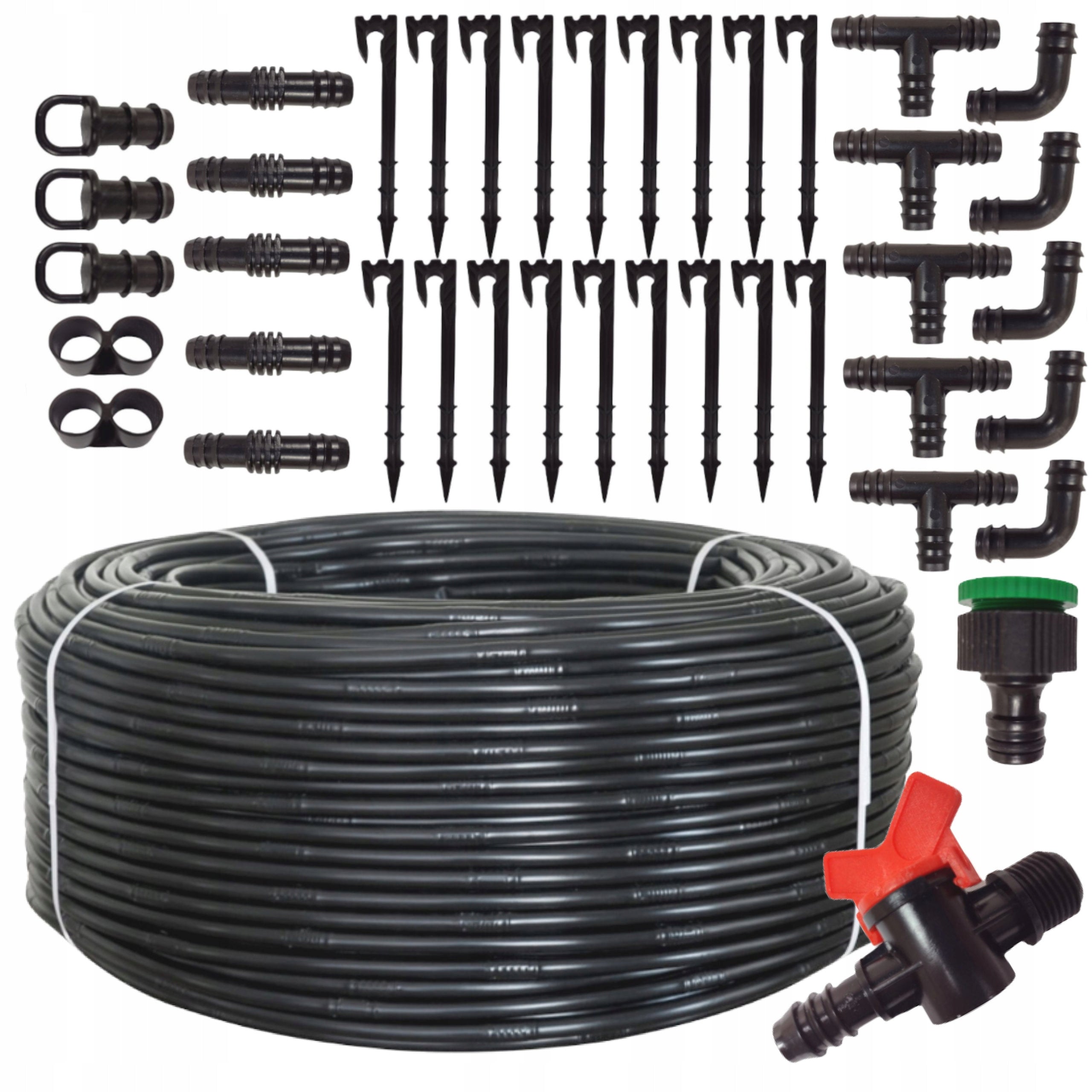 IRRIGATION KIT DRIP LINE DRIP PIPE WATER HOSE 50M 40 el.