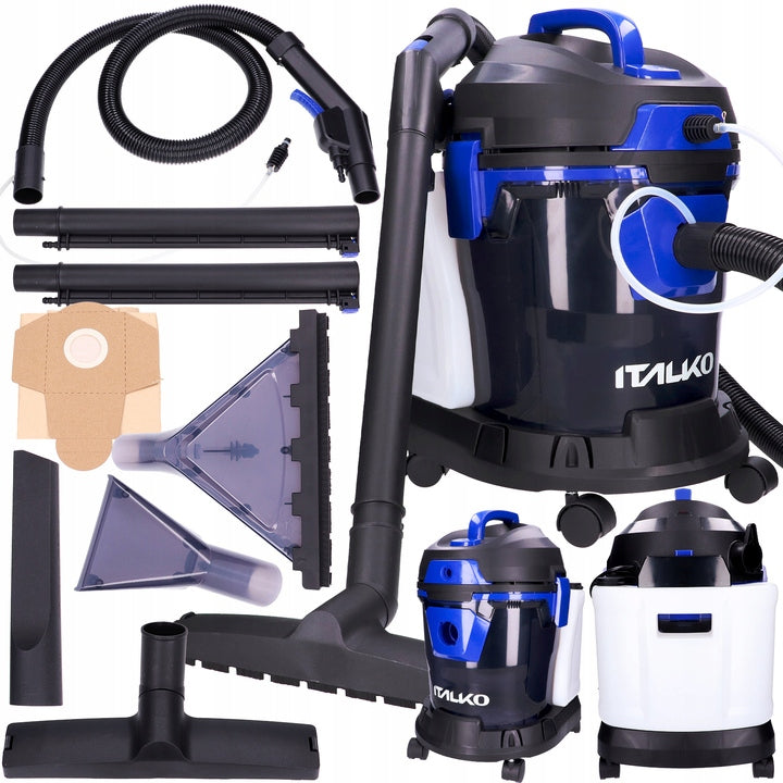 ITALKO IWD W100 CARPET UPHOLSTERY WASHING VACUUM CLEANER 1400W DRY AND WET