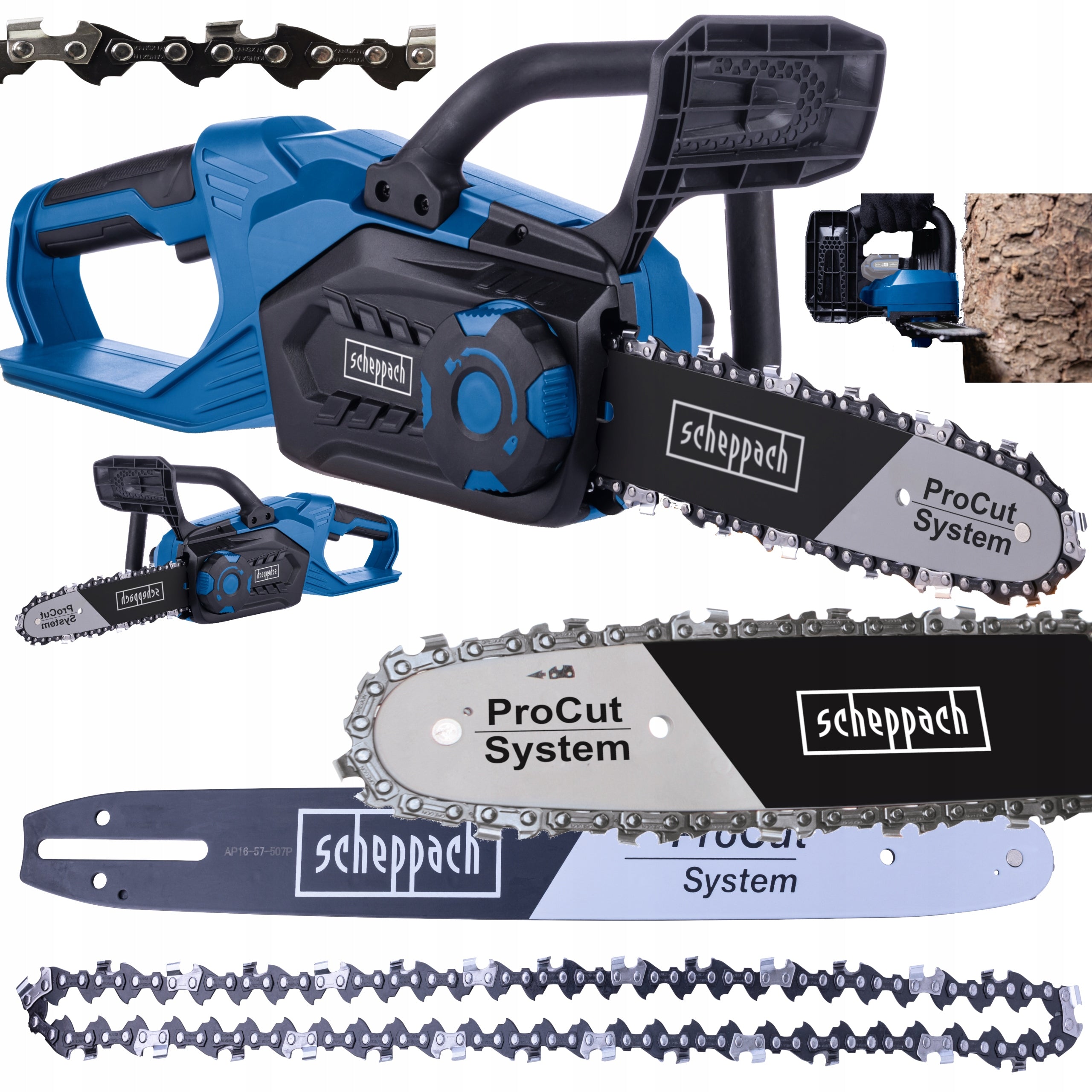 IXES Cordless Chainsaw for Wood Branches 20 V AKU