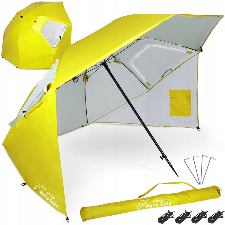 Ibiza Beach Umbrella Pair Sole UPF 50+ Ideal for Beach to Garden SP0784