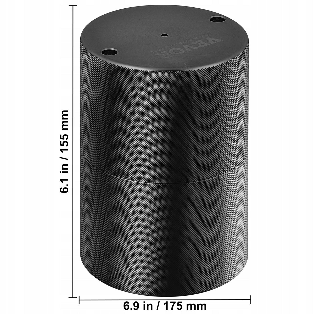 Ice Ball Press 2.4" Aircraft Al Alloy 60mm Sphere Whiskey Cocktail Black Brand Vevor