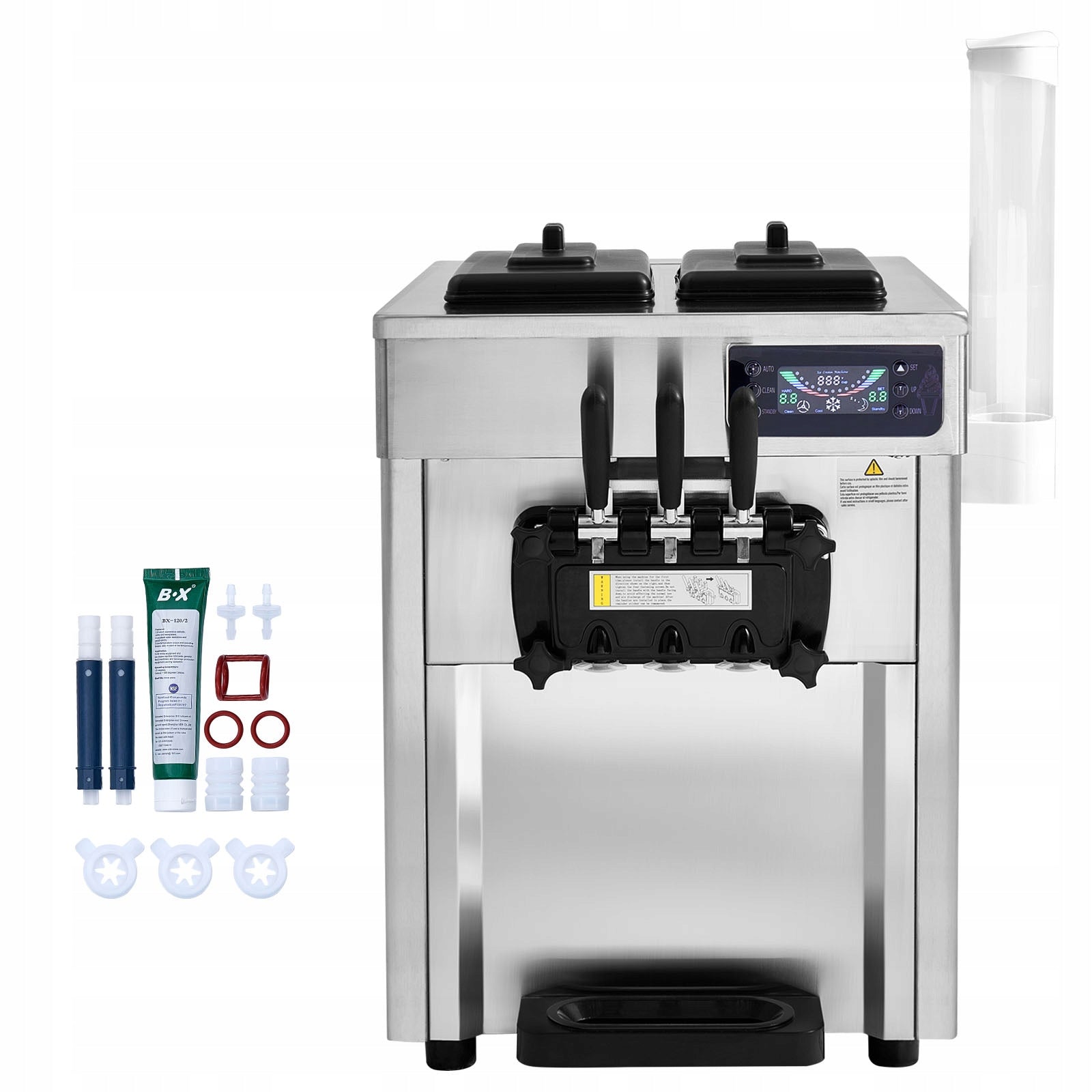Ice Cream Machine 18-28L/H 3 Flavours 5,5L For Various Commercial Locations