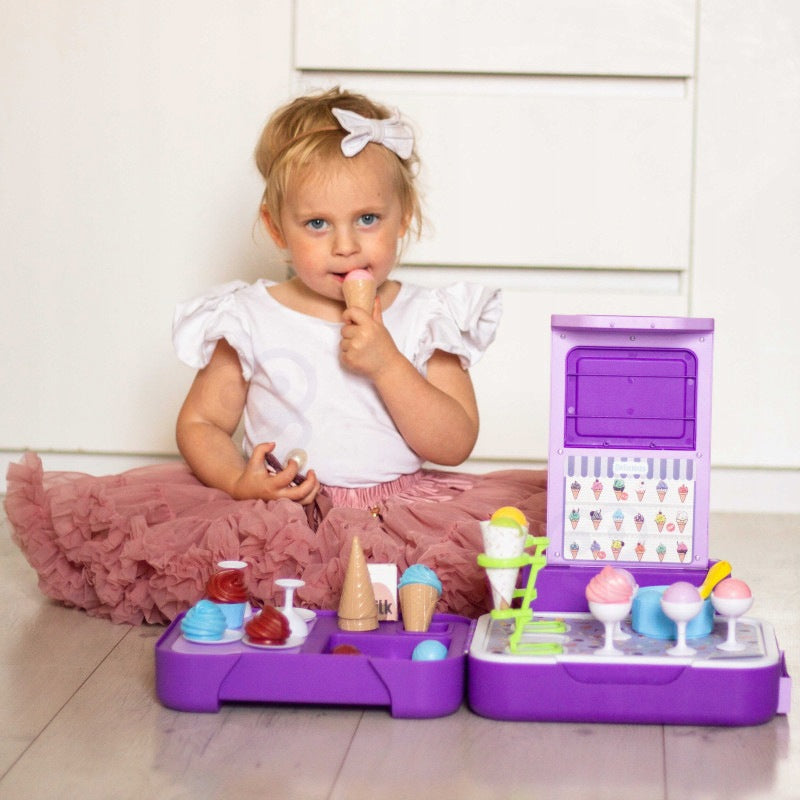 Ice Cream Suitcase 3in1 Kitchen Shop Ice Cream Shop Portable 62el WOOPIE Brand Woopie