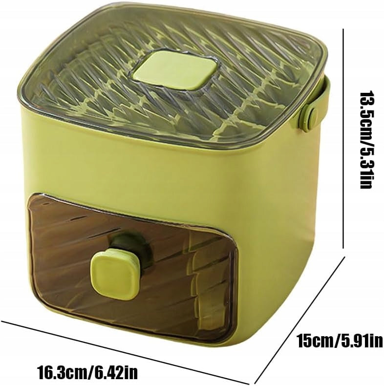 Ice Cube Tray with Lid and Ice Container, Iatwe Release For Kind tray