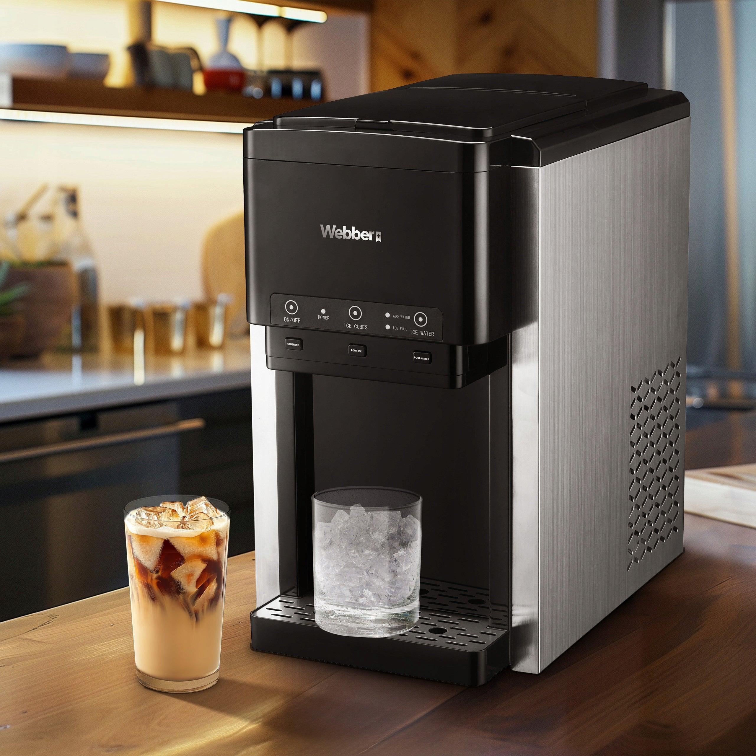 Ice Maker 3in1 Water Dispenser Crusher WEBBER 200W 20kg/24h 6 L Packaging status original