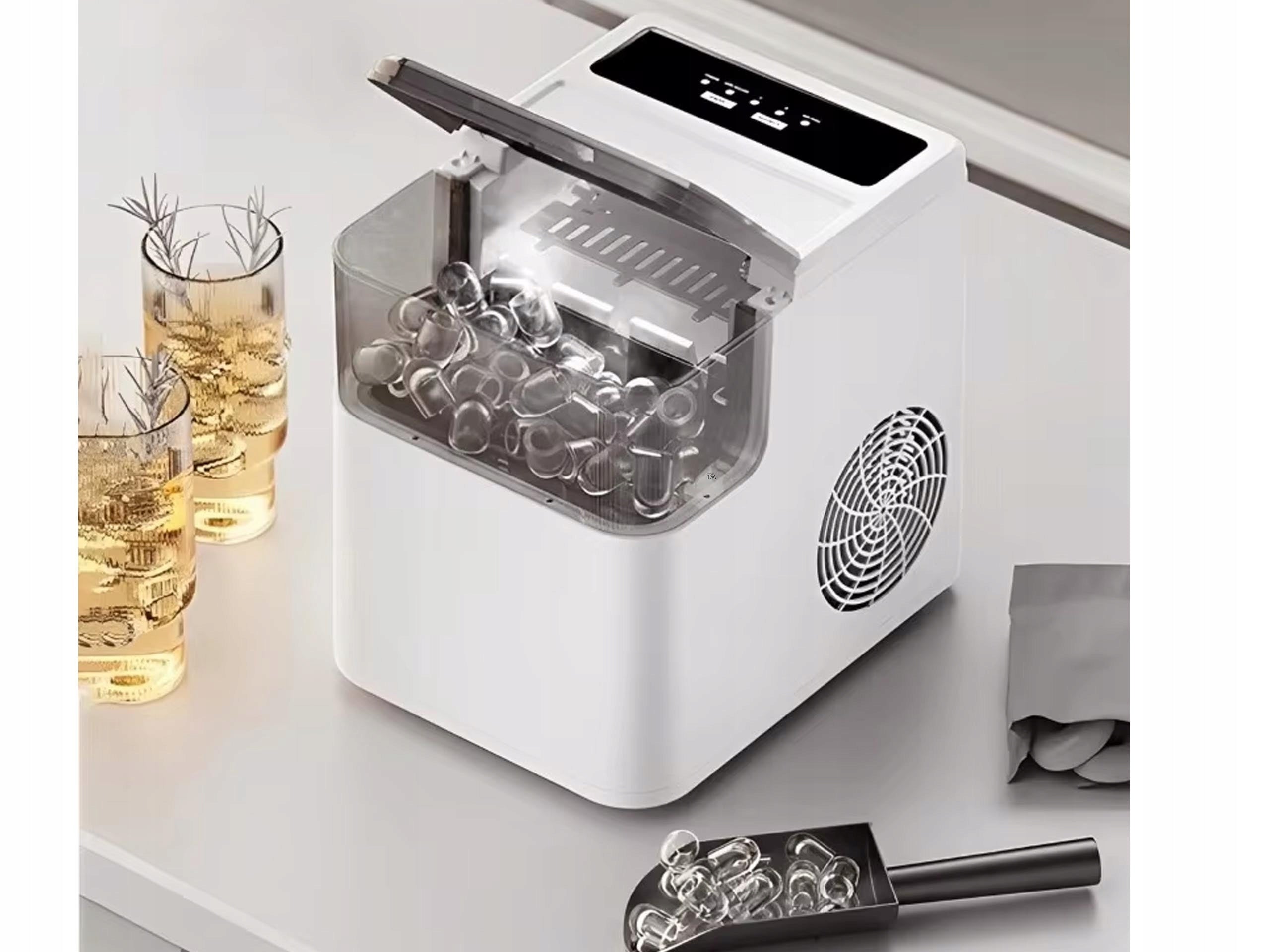 Ice Maker Automatic Cube Sizes Quick Cooling With Spatula Brand no brand