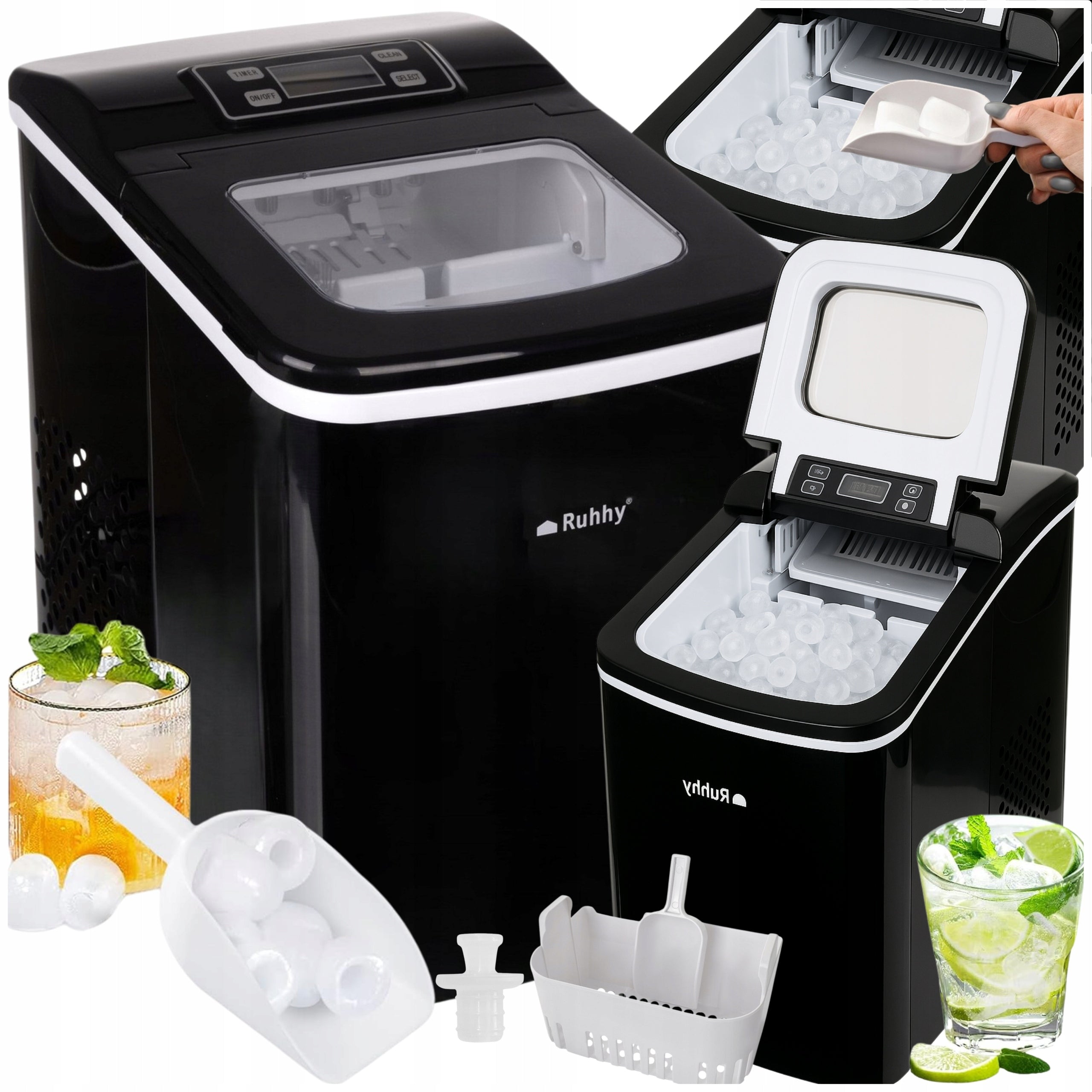 Ice Maker Cube Machine Express Ice Quiet Efficient 12kg 24h