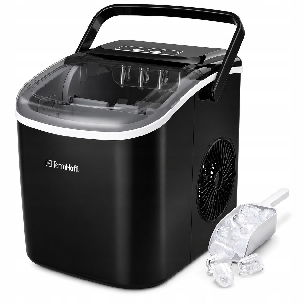Ice Maker Self Cleaning Efficient Fast Quiet Machine + Spatula Packaging status original