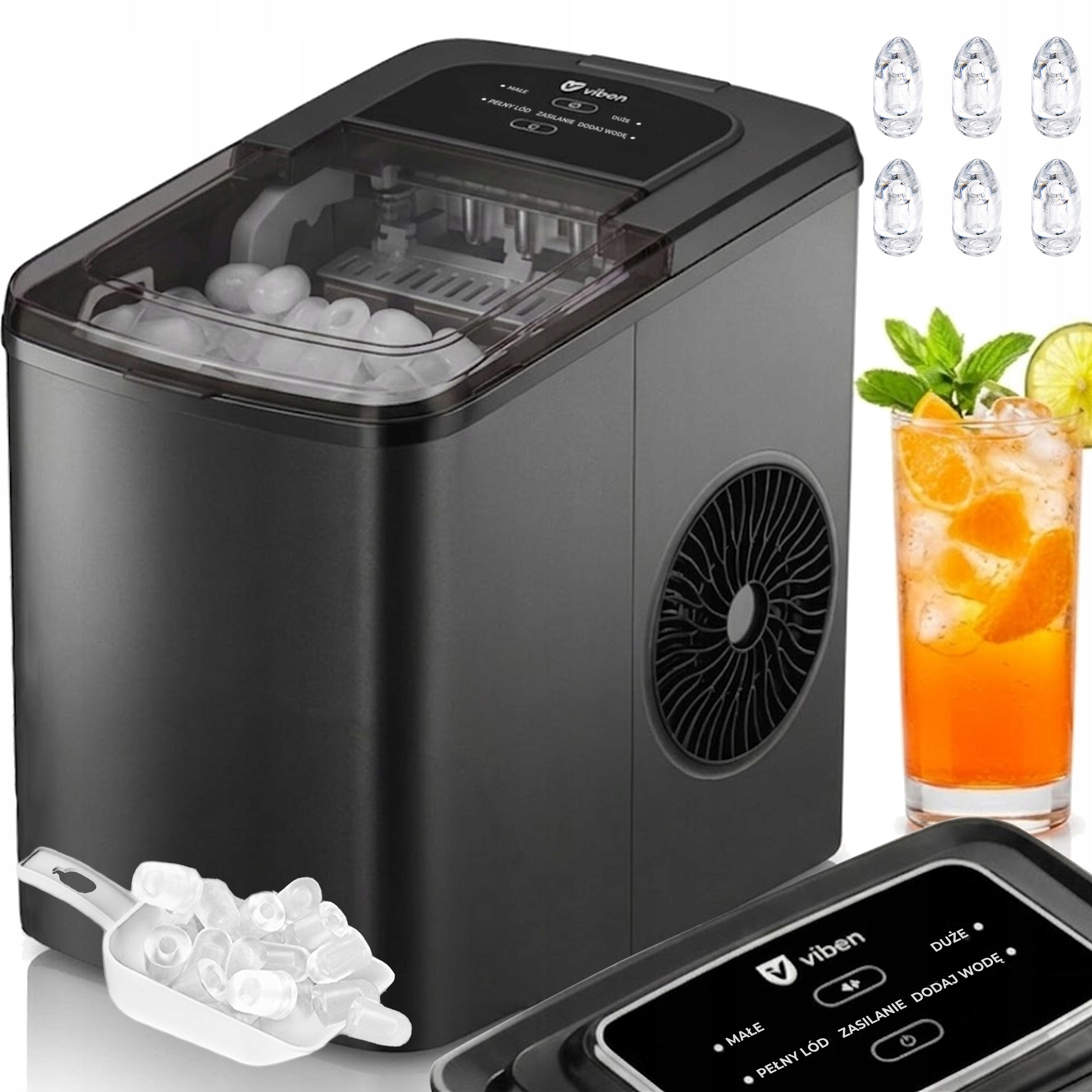 Ice Maker Small Home Cube Machine Quiet Efficient 12kg/24h