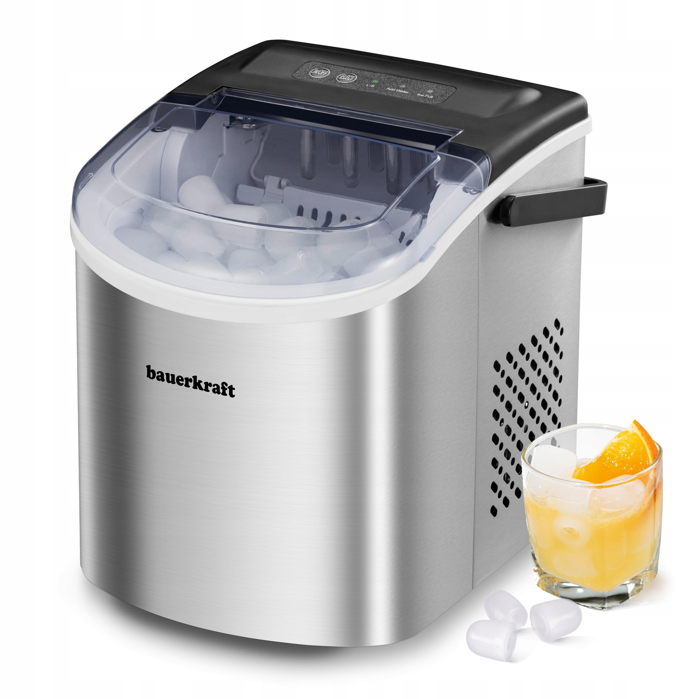 Ice Maker + Spatula Basket Automatic Quiet Efficient 12kg/24h Small Packaging status original