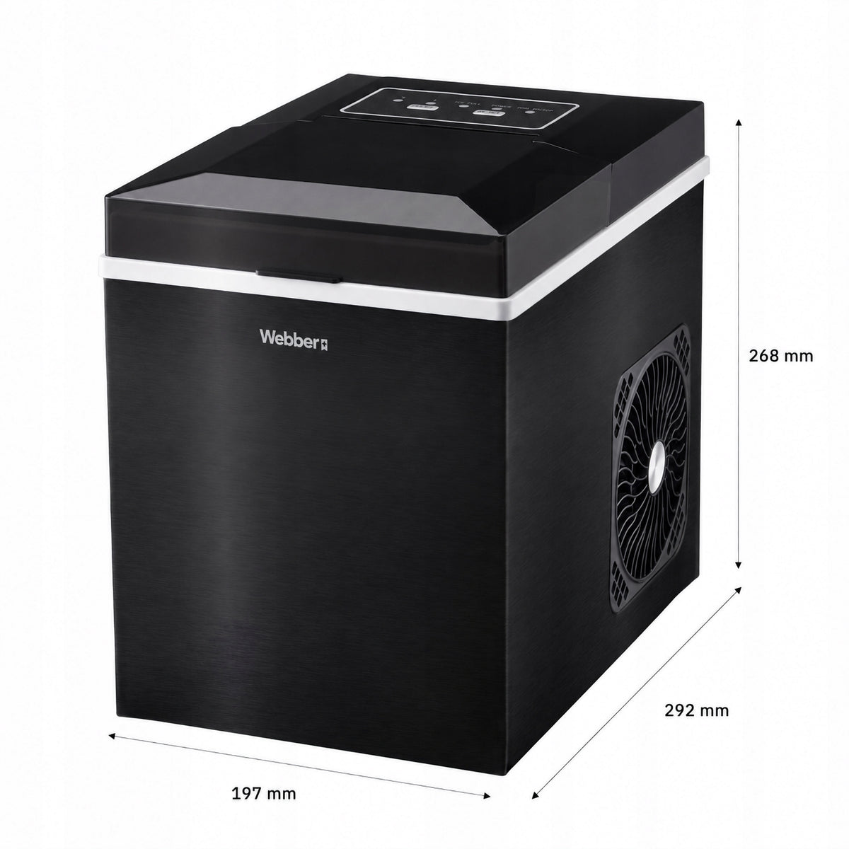 Ice Maker WEBBER Homemade Cube Machine 10kg 165W Express Ice Manufacturer code 05IM-003BL